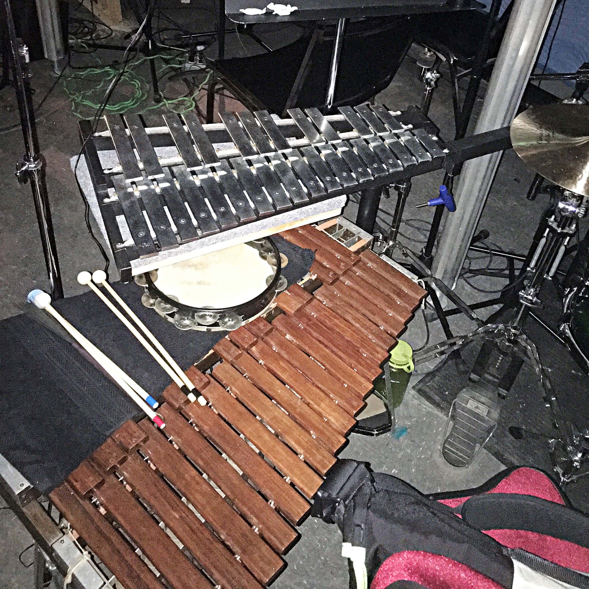 Chris Roberts’ setup for Fiddler On The Roof at the Plymouth State University in Plymouth, New Hampshire.