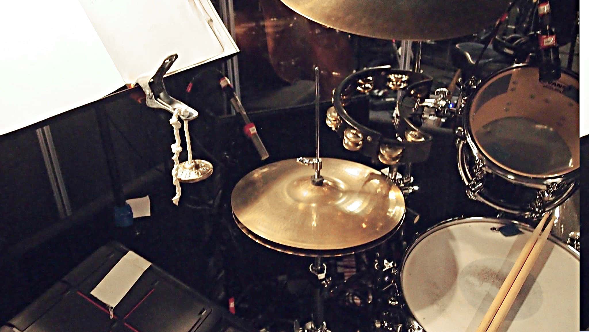 Greg Germann’s combined book setup for the National tour of the Broadway show Finding Neverland at the Paramount Theatre in Seattle, Washington.