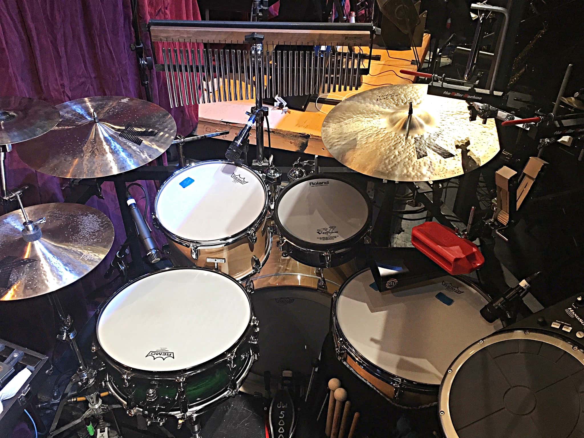 Christopher Roberts’ setup for Urinetown at Dartmouth College in Hanover, New Hampshire.