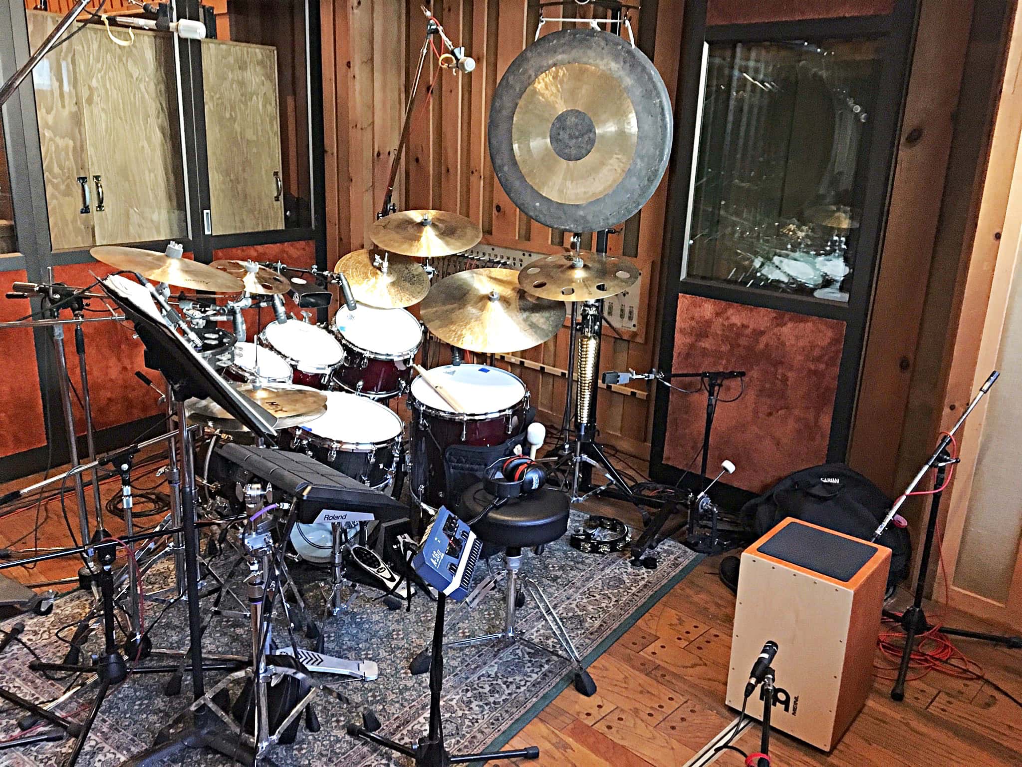 Howard Joines’ setup for the Broadway production of Groundhog Day at the August Wilson Theatre.