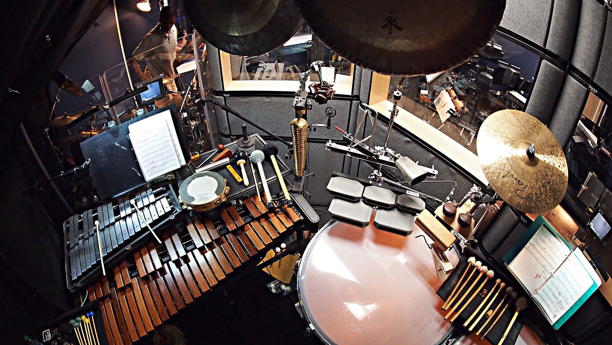 Dave Roth’s percussion setup for the Broadway revival of Cats at the Neil Simon Theatre.