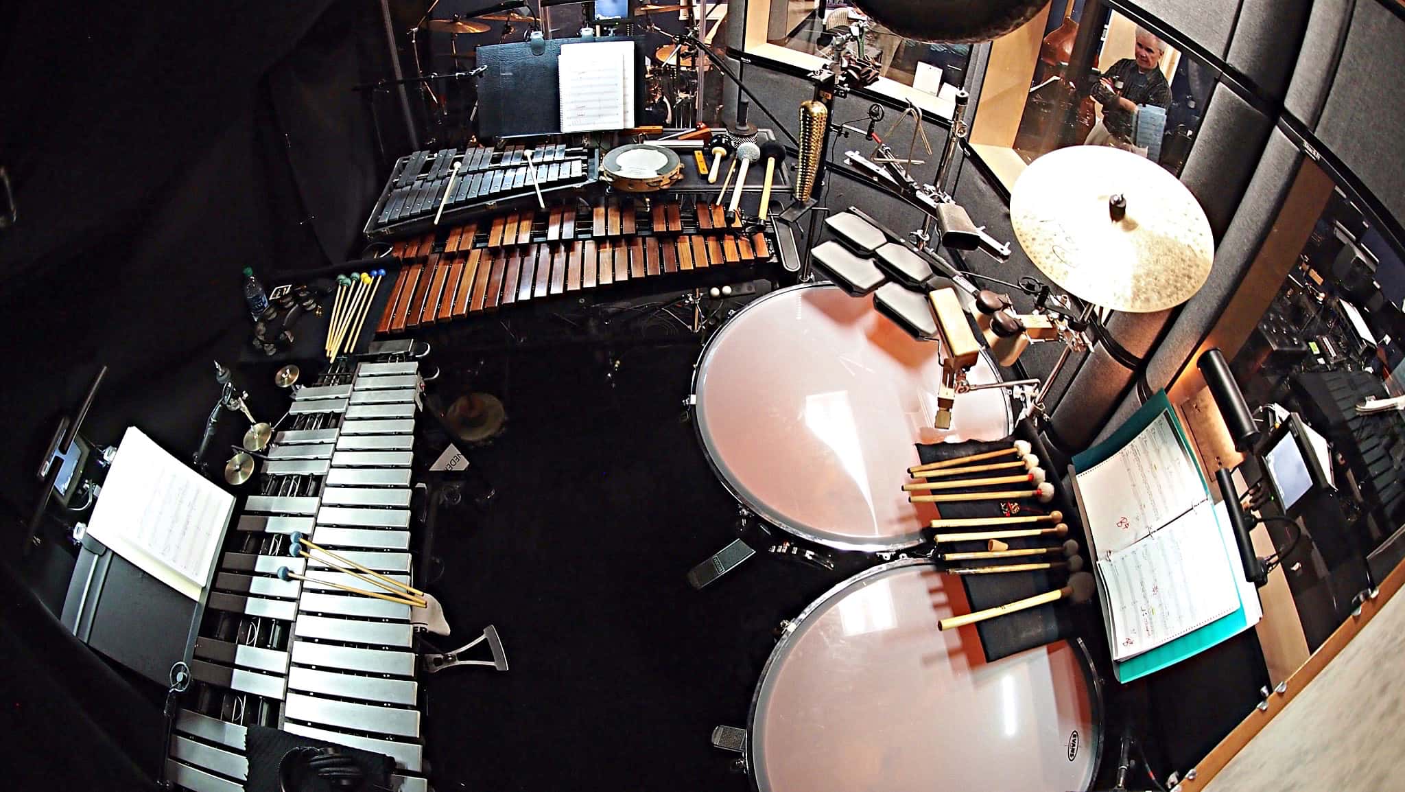 Dave Roth’s percussion setup for the Broadway revival of Cats at the Neil Simon Theatre.