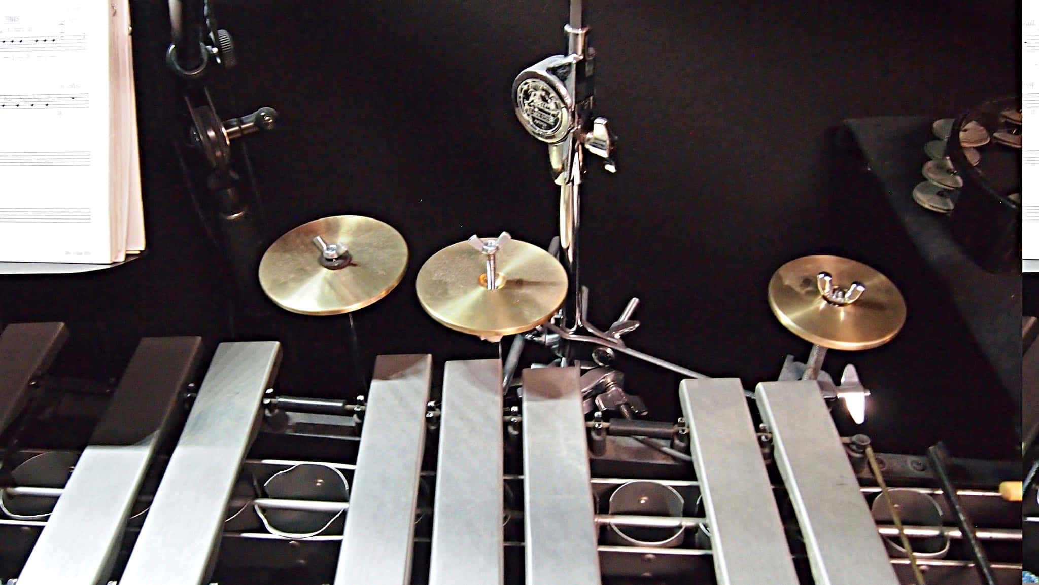 Dave Roth’s percussion setup for the Broadway revival of Cats at the Neil Simon Theatre.