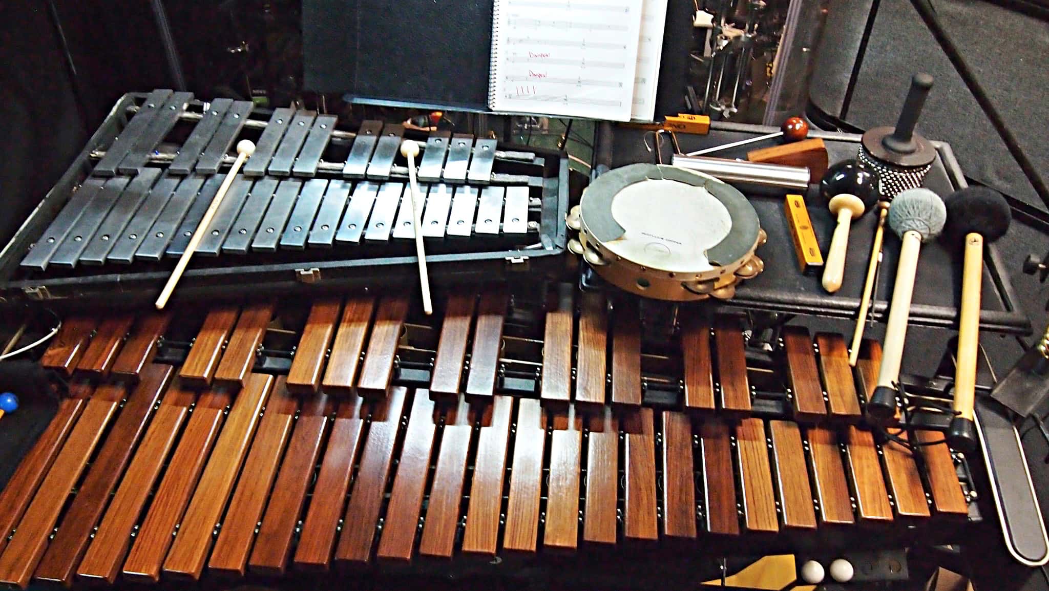 Dave Roth’s percussion setup for the Broadway revival of Cats at the Neil Simon Theatre.