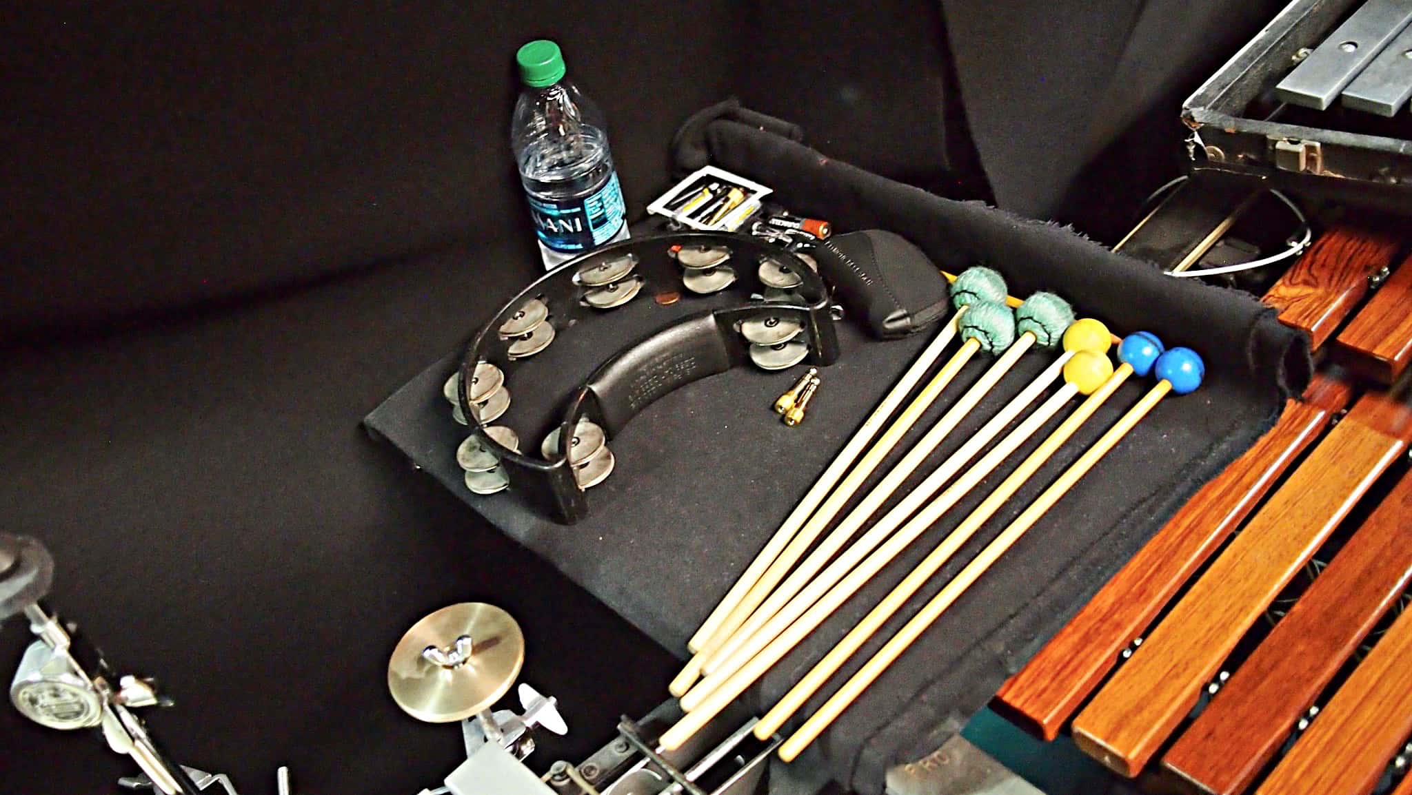 Dave Roth’s percussion setup for the Broadway revival of Cats at the Neil Simon Theatre.