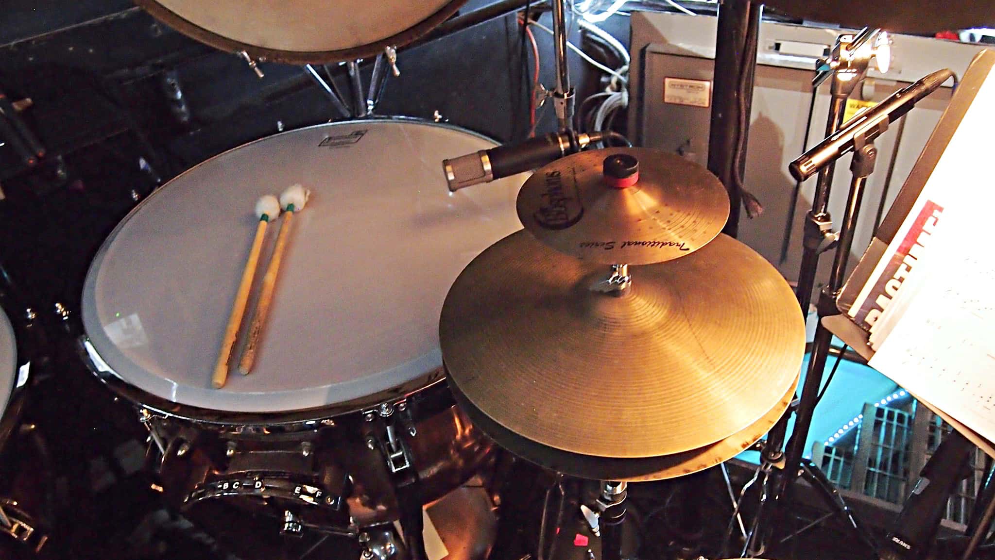 Paul Hansen’s setup for Ragtime at the 5th Avenue Theatre in Seattle, Washington.