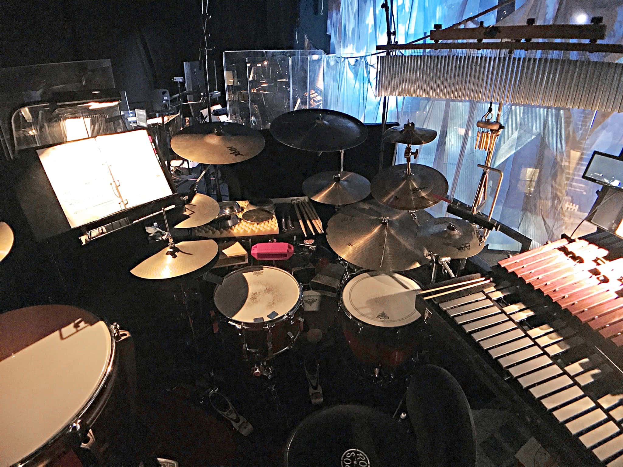 George English’s setup for The Wizard of Oz at the Crucible Theatre in Sheffield, South Yorkshire, England.
