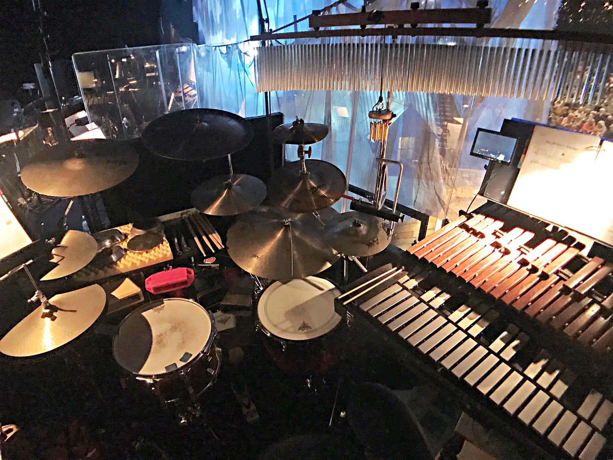 George English’s setup for The Wizard of Oz at the Crucible Theatre in Sheffield, South Yorkshire, England.