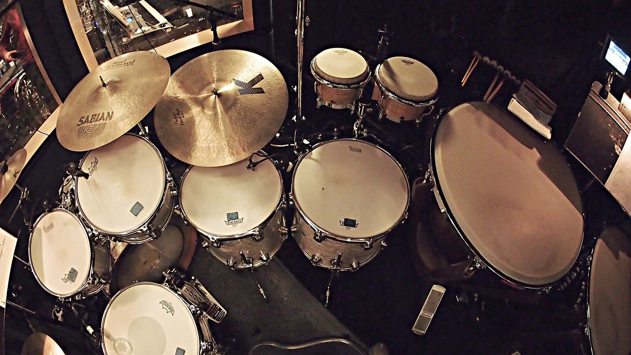 Aaron Nix's setup for the National Tour of Love Never Dies at the Paramount Theatre in Seattle, Washington.