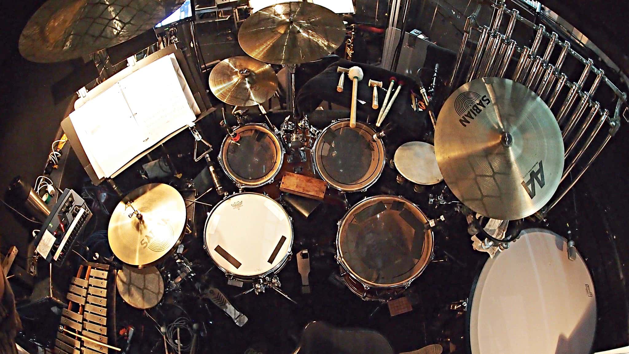 Paul Hansen's setup for The Hunchback of Notre Dame at the 5th Avenue Theatre in Seattle, Washington.