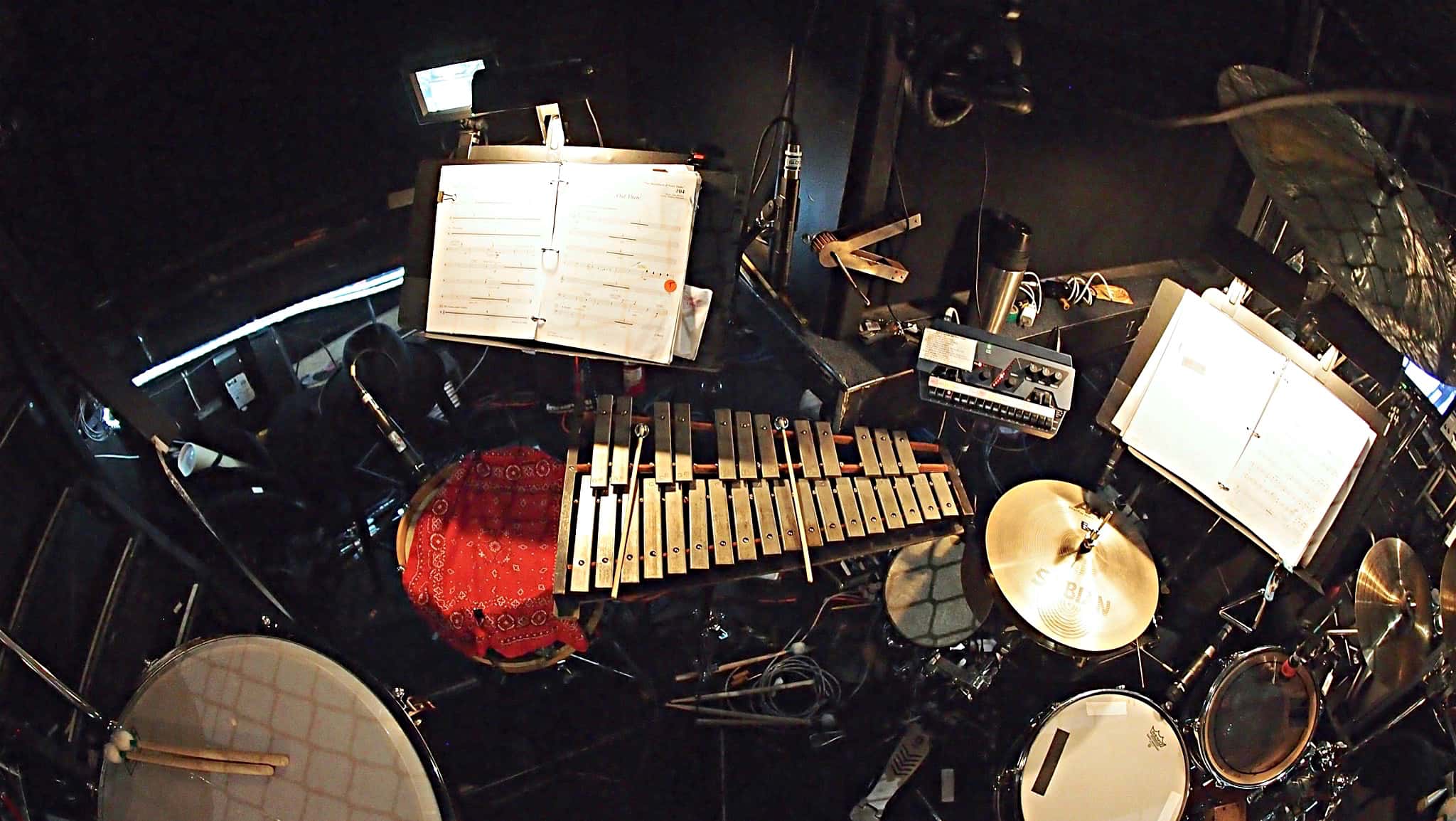 Paul Hansen's setup for The Hunchback of Notre Dame at the 5th Avenue Theatre in Seattle, Washington.