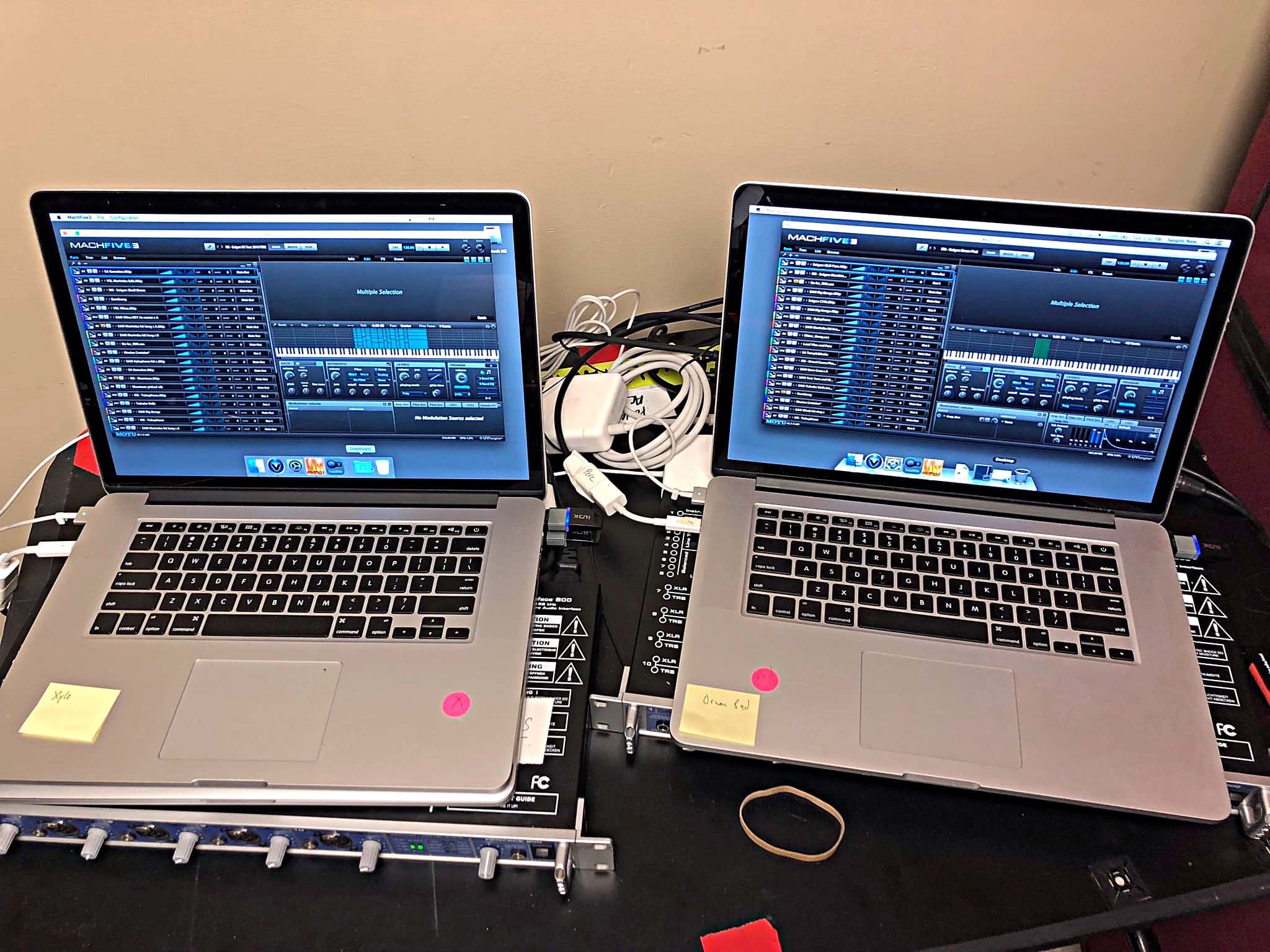 Russ Nyberg's combined book setup for the 2018-2019 National Tour of Miss Saigon at the Providence Performing Arts Center in Providence, Rhode Island.