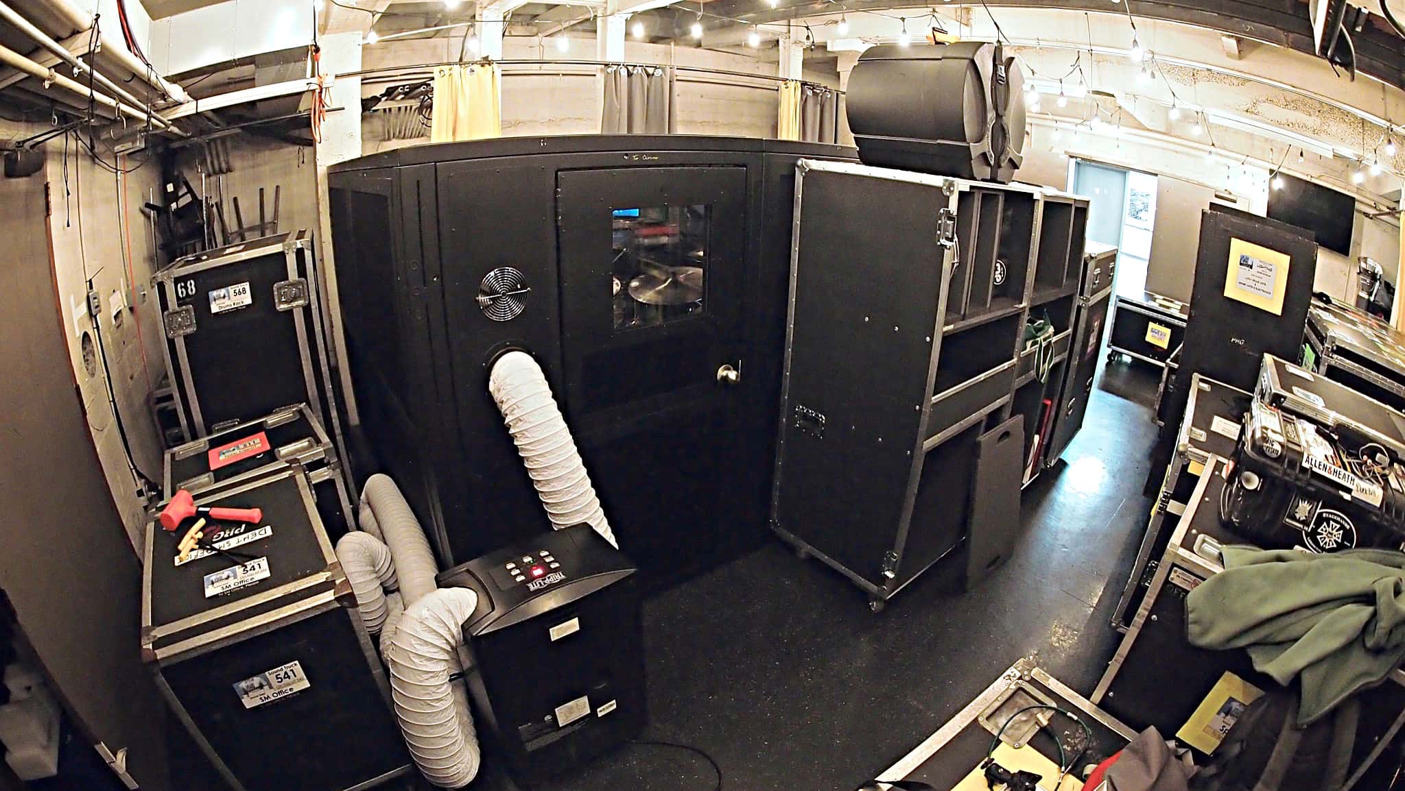 Ryan McCausland’s setup for the National Tour of Dear Evan Hansen at the Paramount Theatre in Seattle, Washington.