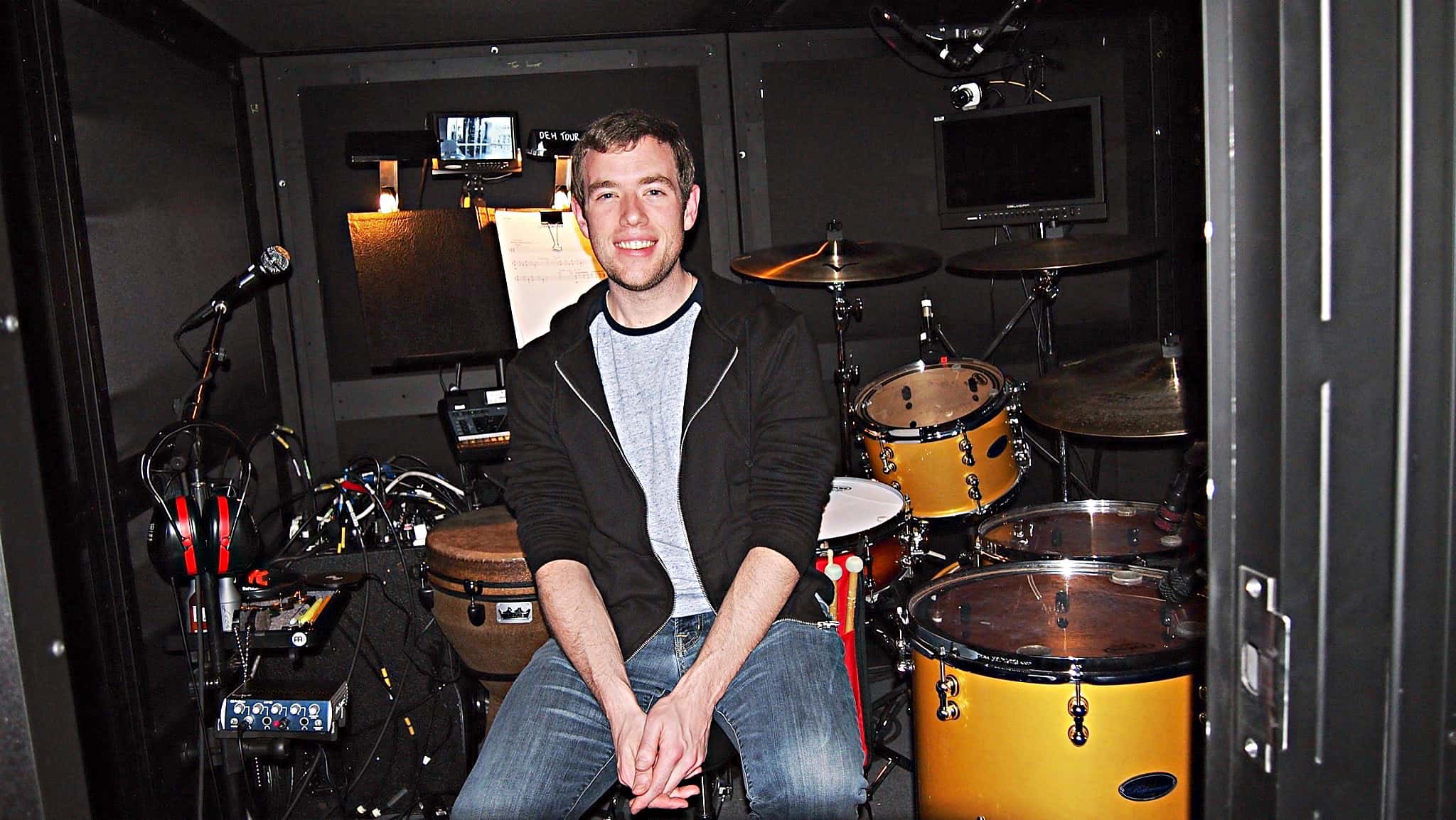 Ryan McCausland’s setup for the National Tour of Dear Evan Hansen at the Paramount Theatre in Seattle, Washington.