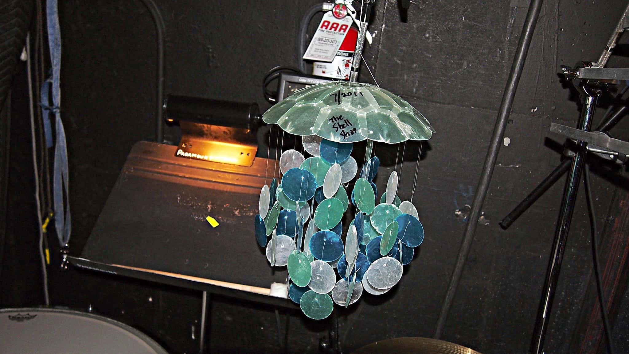 Paul Hansen’s percussion setup for the National Tour of Wicked at the Paramount Theater in Seattle, Washington.