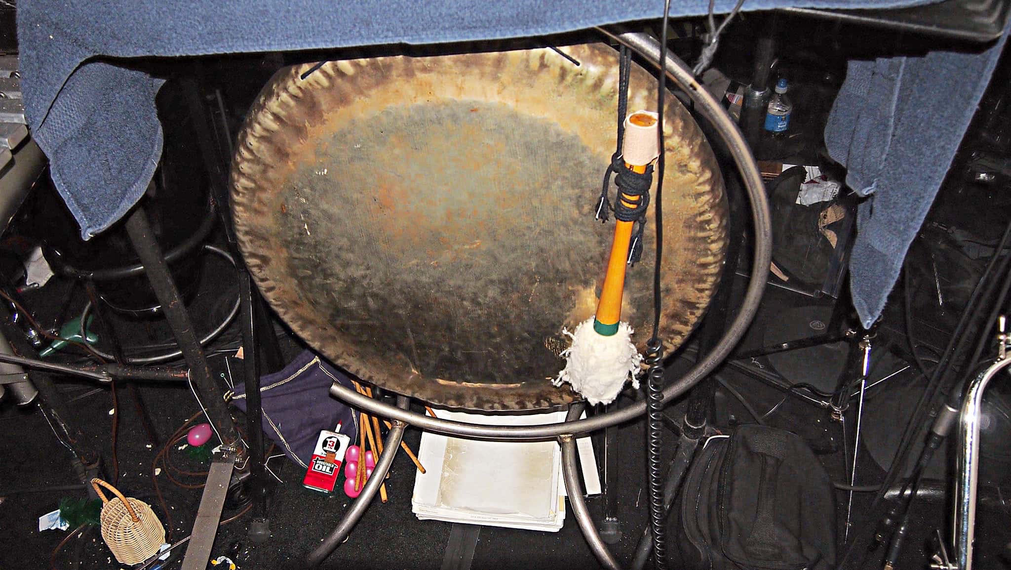 Paul Hansen’s percussion setup for the National Tour of Wicked at the Paramount Theater in Seattle, Washington.