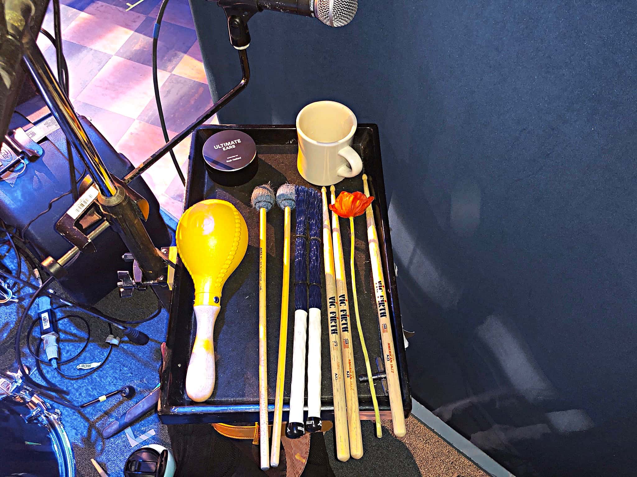 Noah Hadland's setup for the 2nd National Tour of Waitress at the Southern Alberta Jubilee Auditorium in Calgary, Alberta, Canada.