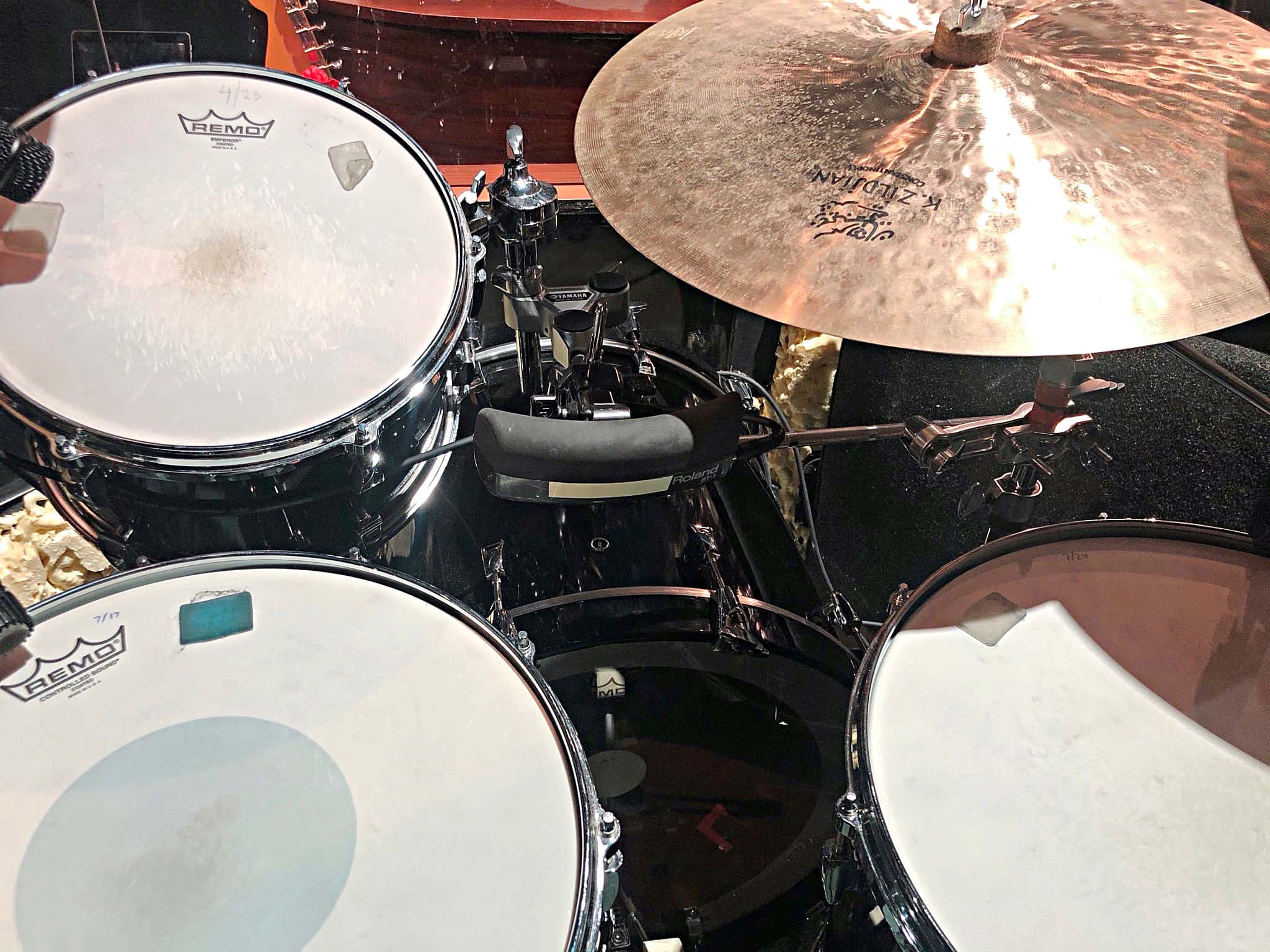 Noah Hadland's setup for the 2nd National Tour of Waitress at the Southern Alberta Jubilee Auditorium in Calgary, Alberta, Canada.
