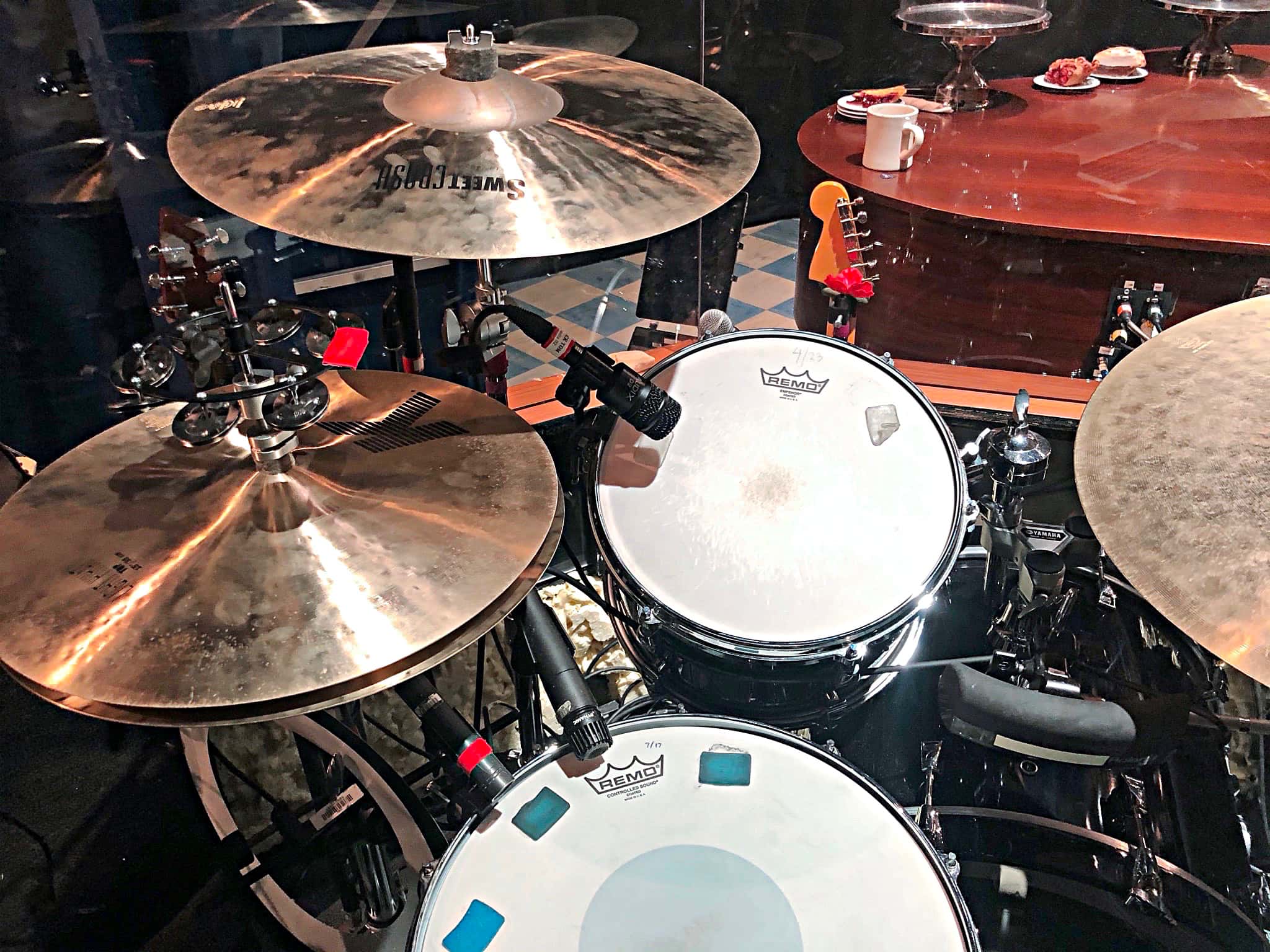 Noah Hadland's setup for the 2nd National Tour of Waitress at the Southern Alberta Jubilee Auditorium in Calgary, Alberta, Canada.