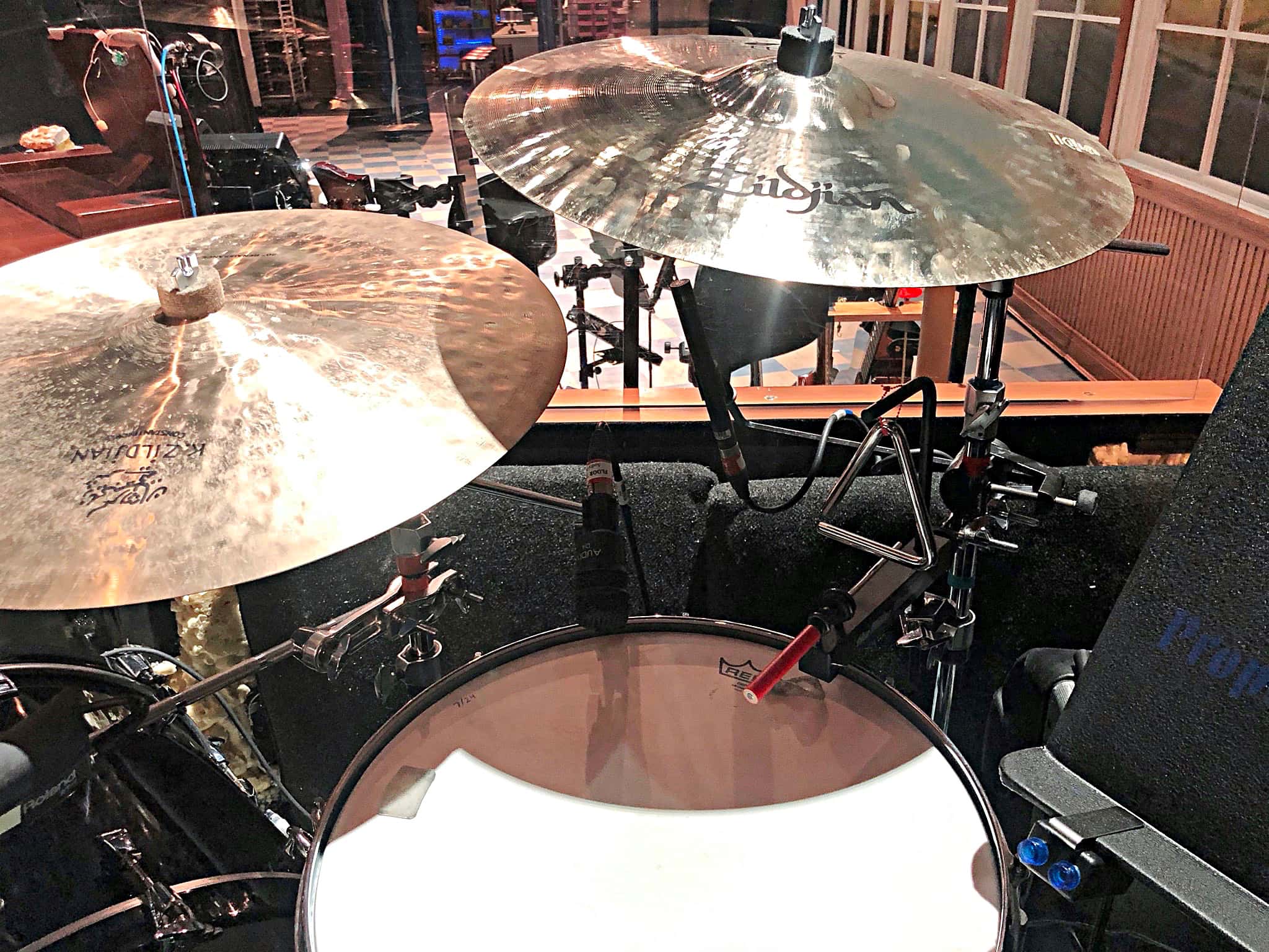 Noah Hadland's setup for the 2nd National Tour of Waitress at the Southern Alberta Jubilee Auditorium in Calgary, Alberta, Canada.