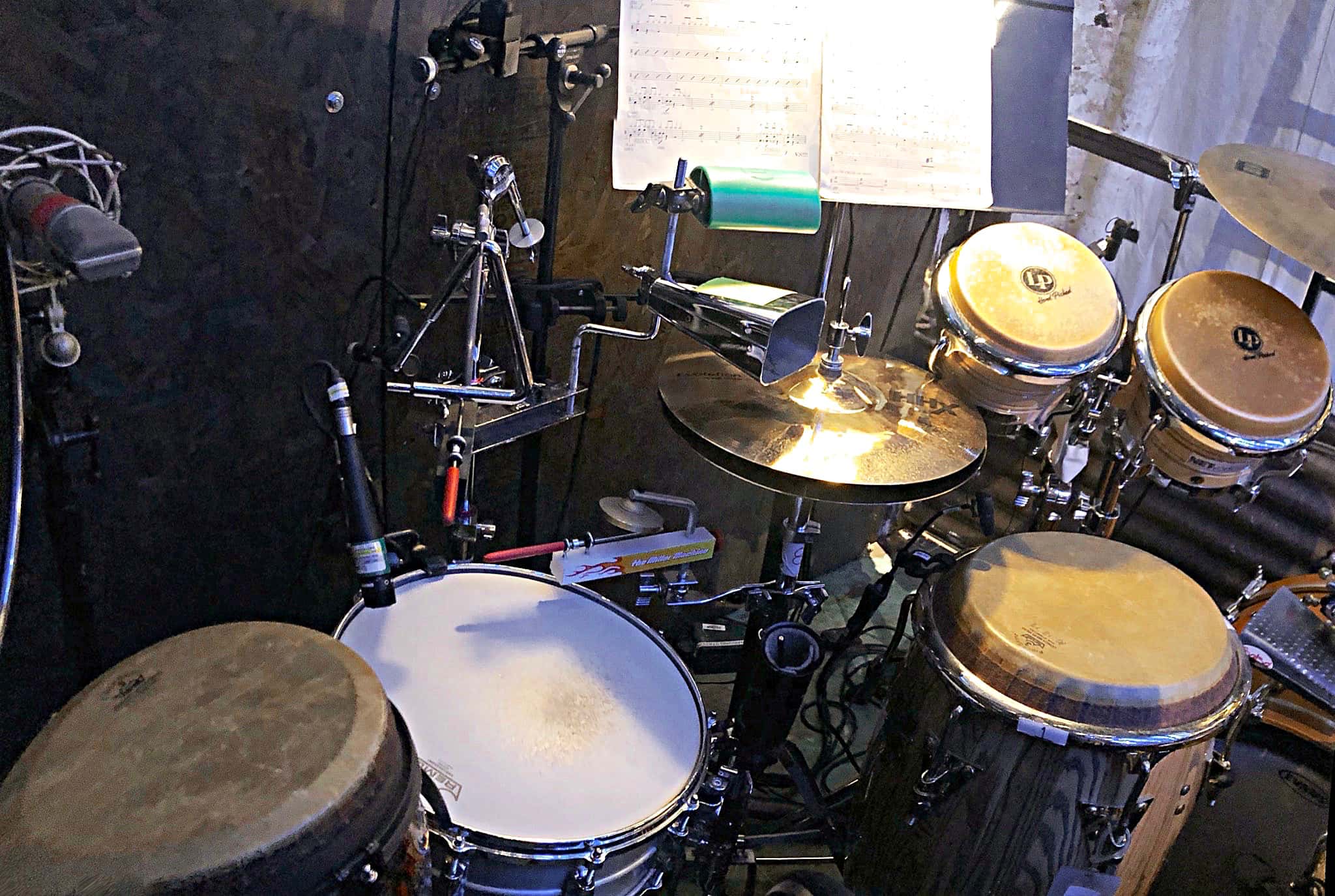 Mariana Ramirez's setup for the National Tour of Once On This Island at the Cadillac Palace Theatre in Chicago, Illinois.