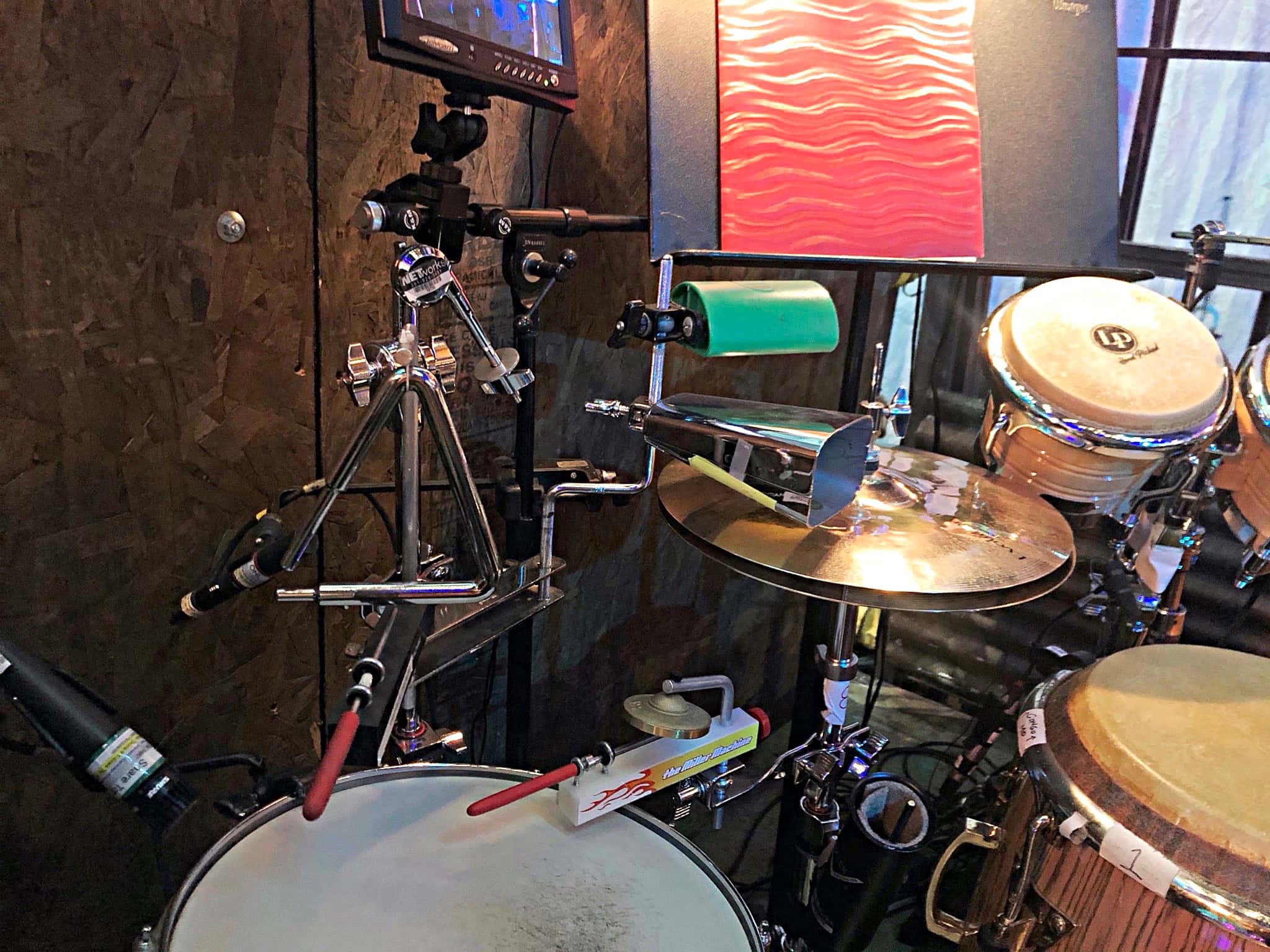 Mariana Ramirez's setup for the National Tour of Once On This Island at the Cadillac Palace Theatre in Chicago, Illinois.