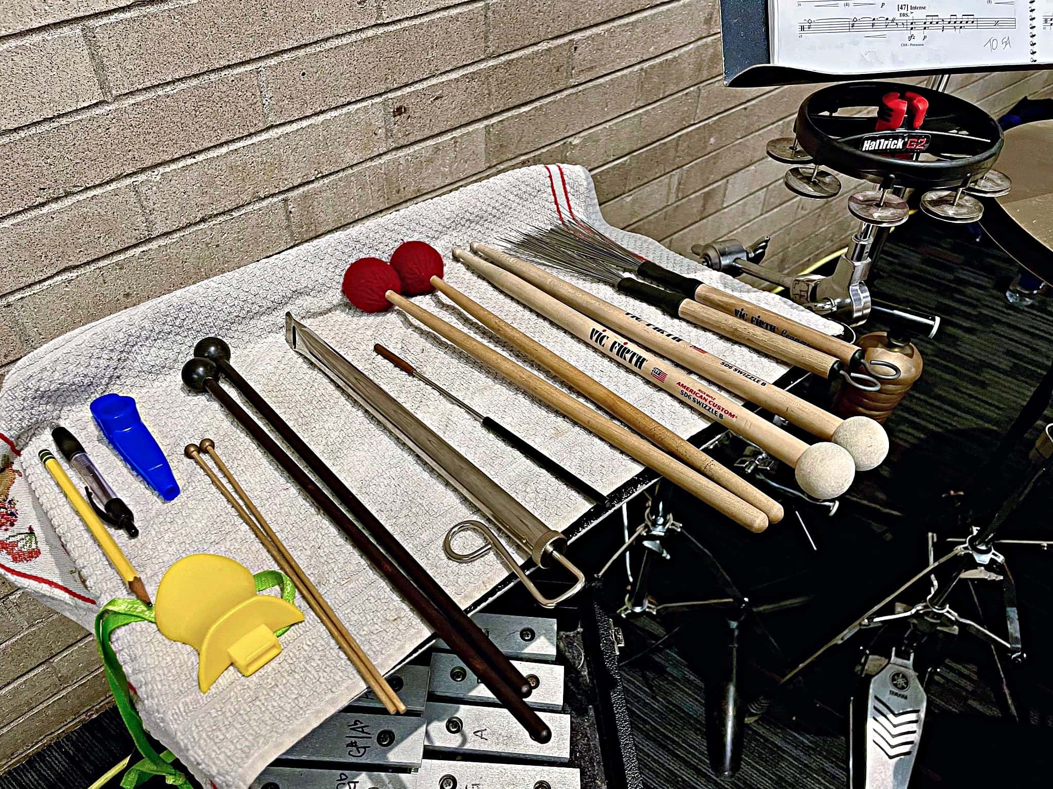 Alex Giosa's setup for You're A Good Man, Charlie Brown at the Cirillo Summer Theatre, in Windsor, Connecticut.