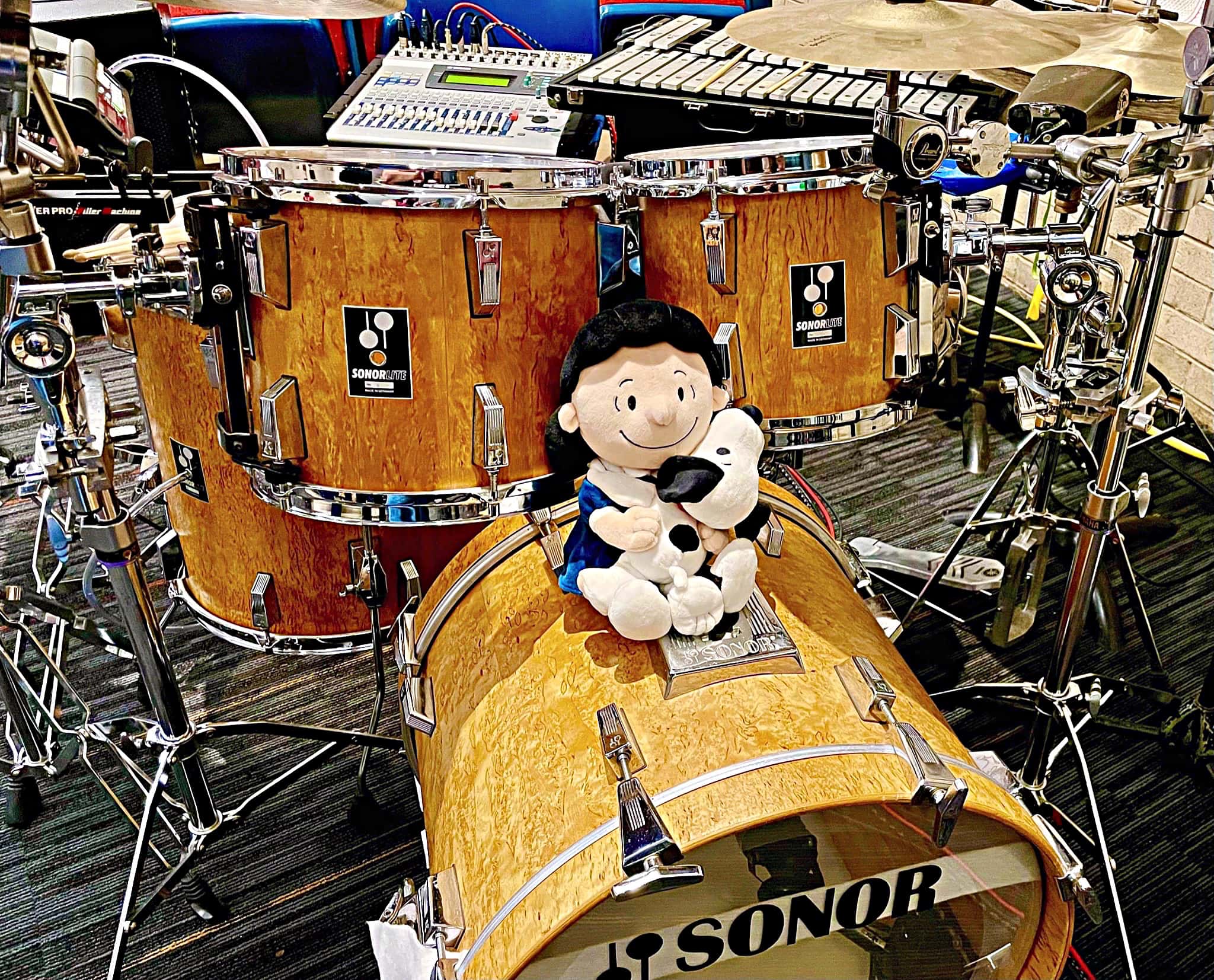 Alex Giosa's setup for You're A Good Man, Charlie Brown at the Cirillo Summer Theatre, in Windsor, Connecticut.