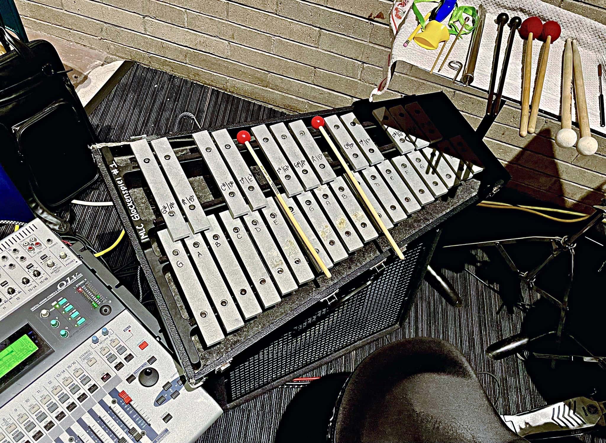 Alex Giosa's setup for You're A Good Man, Charlie Brown at the Cirillo Summer Theatre, in Windsor, Connecticut.