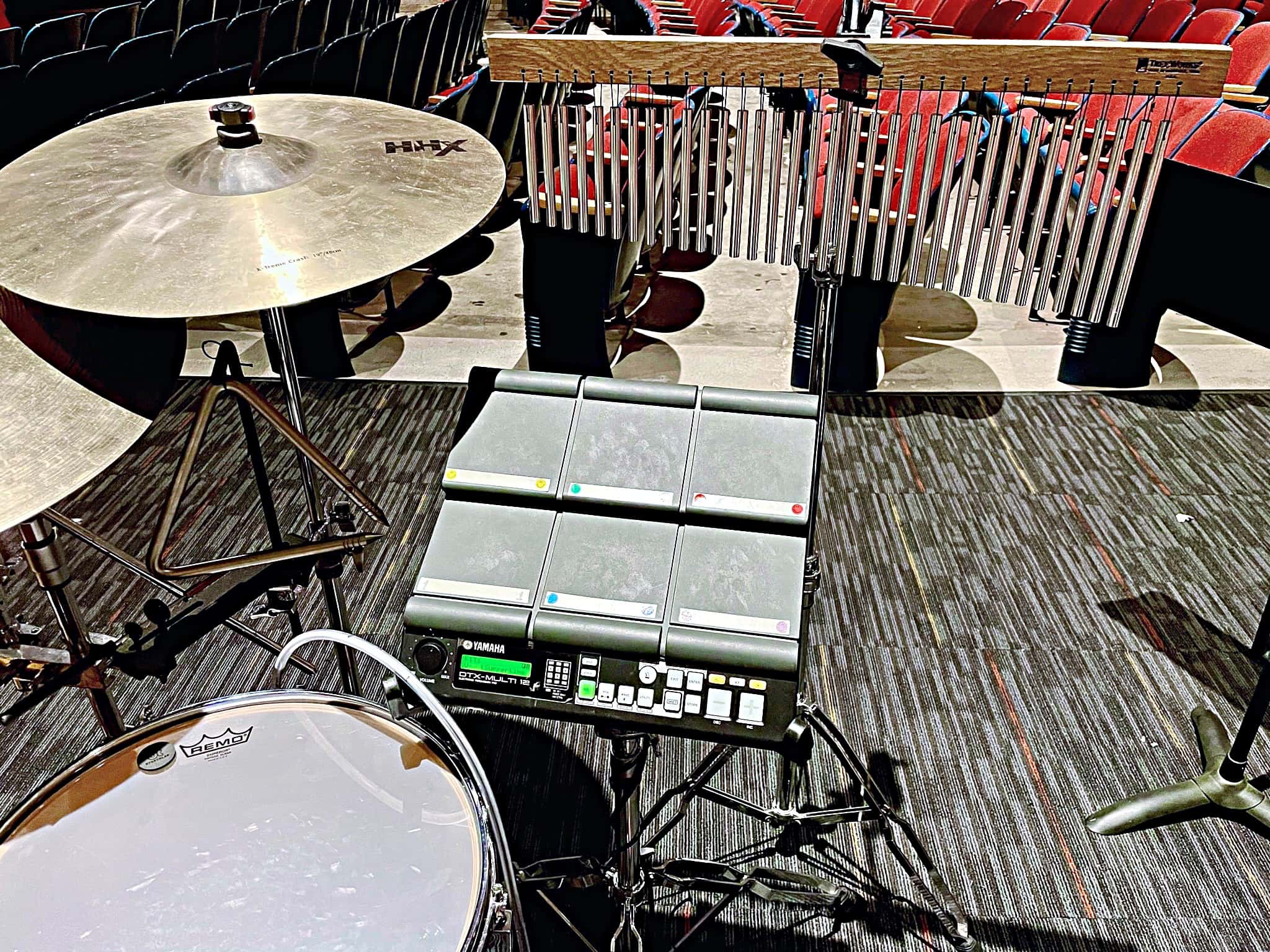 Alex Giosa's setup for You're A Good Man, Charlie Brown at the Cirillo Summer Theatre, in Windsor, Connecticut.