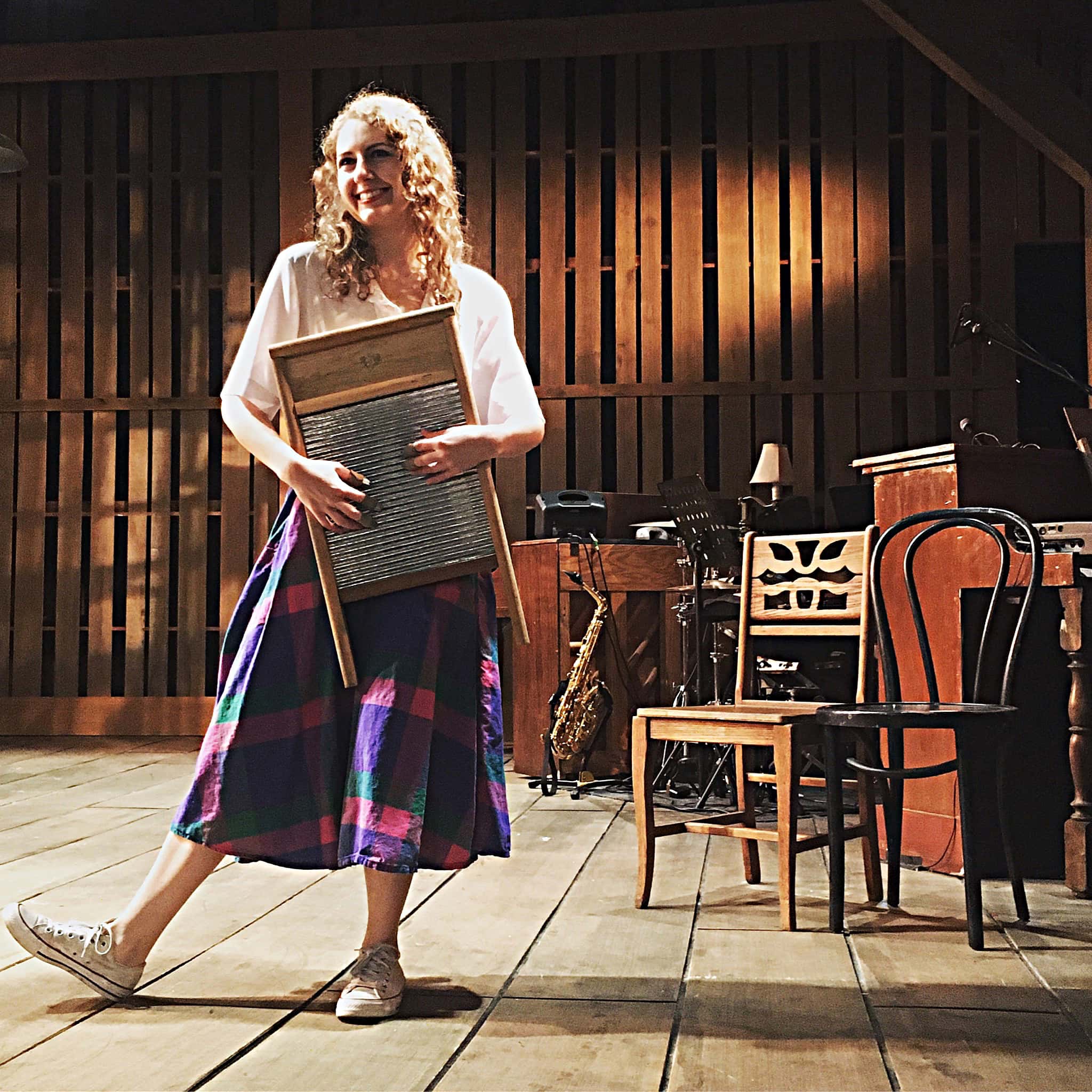 Laura Hamel's setup for Babes In Arms at the Forestburgh Playhouse in Forestburgh, New York.