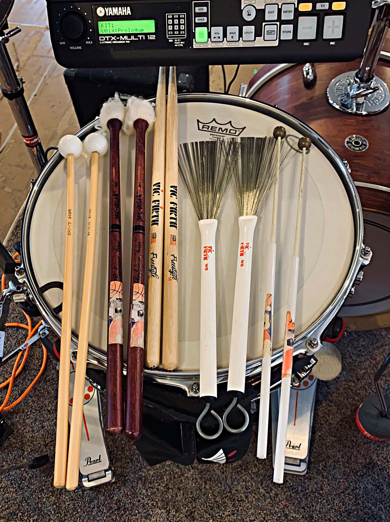 Andrew Warren's setup for A Gentleman’s Guide To Love & Murder at the Gateway Playhouse, in Bellport, New York.