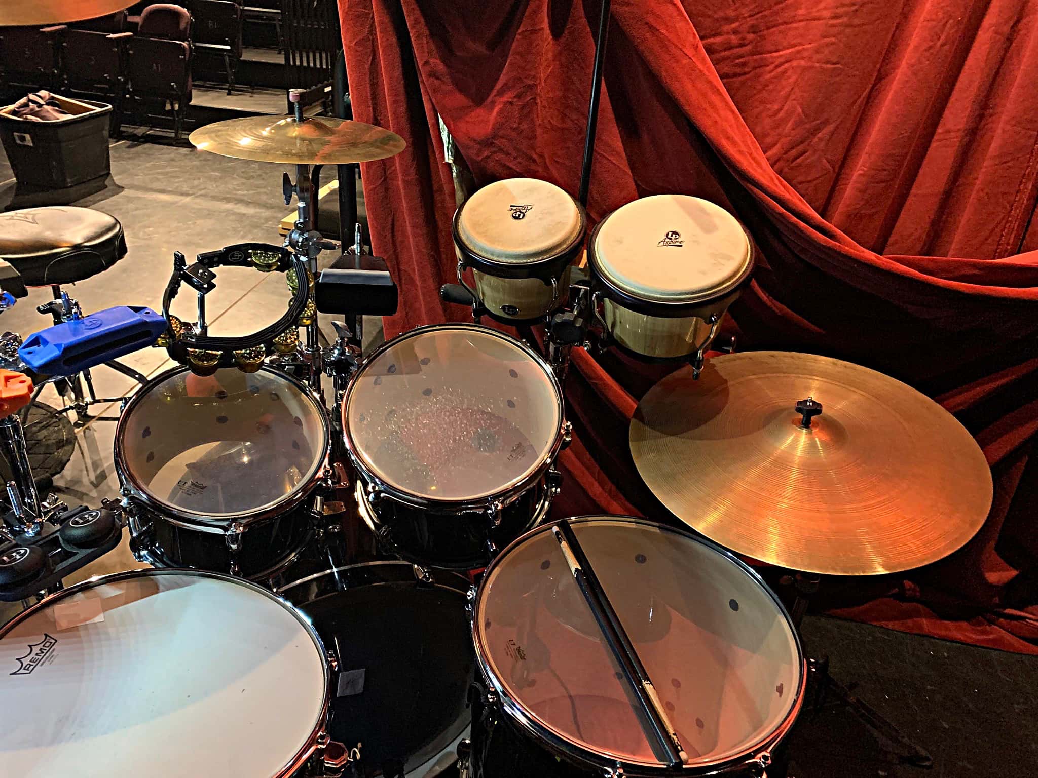 Ron Grassi's setup for Disenchanted at the Steel River Playhouse, in Pottstown, Pennsylvania.