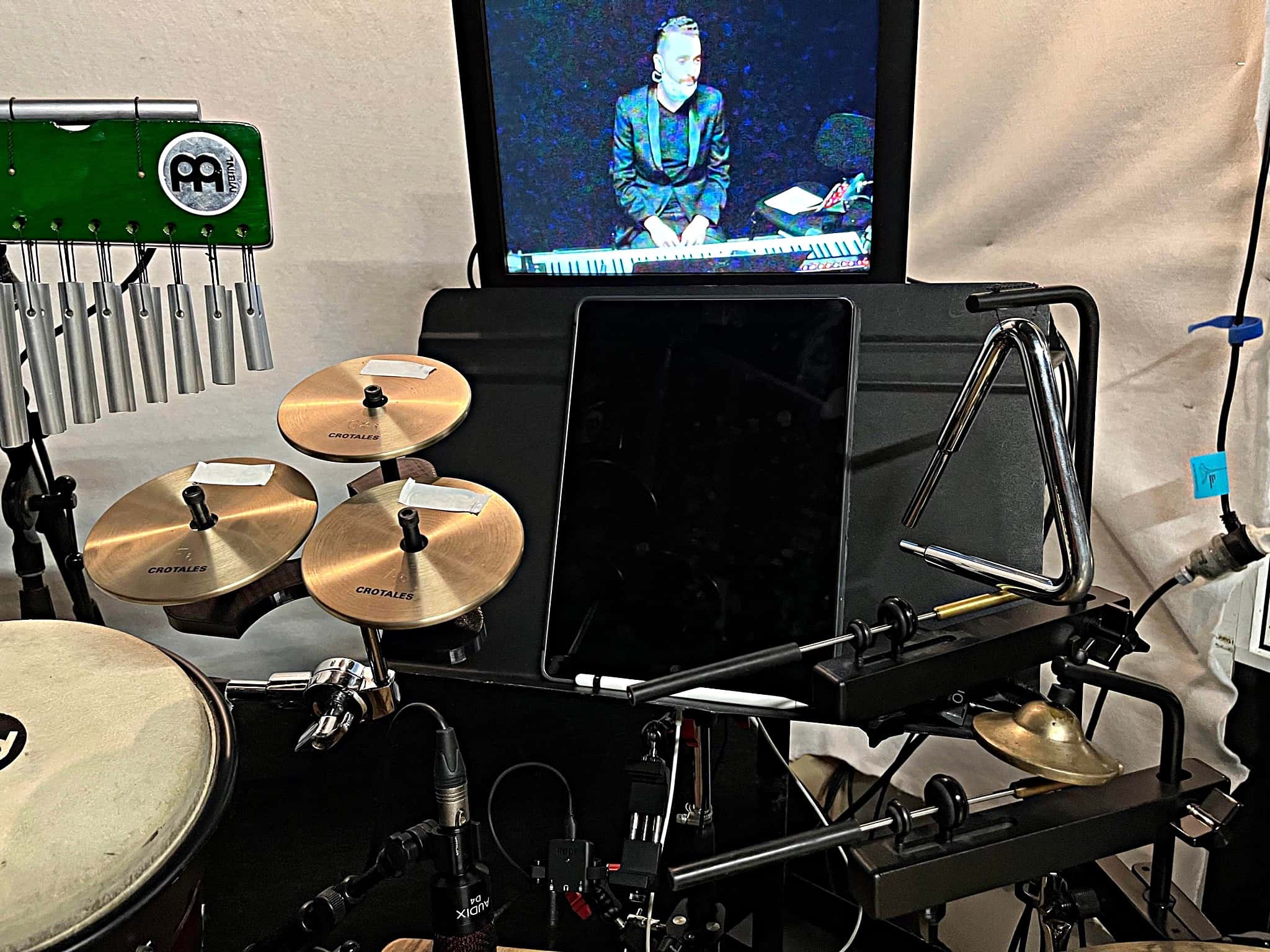 Tom Doublier's setup for Fun Home for the Melbourne Theatre Company, at the Art’s Centre, in Melbourne, Australia.