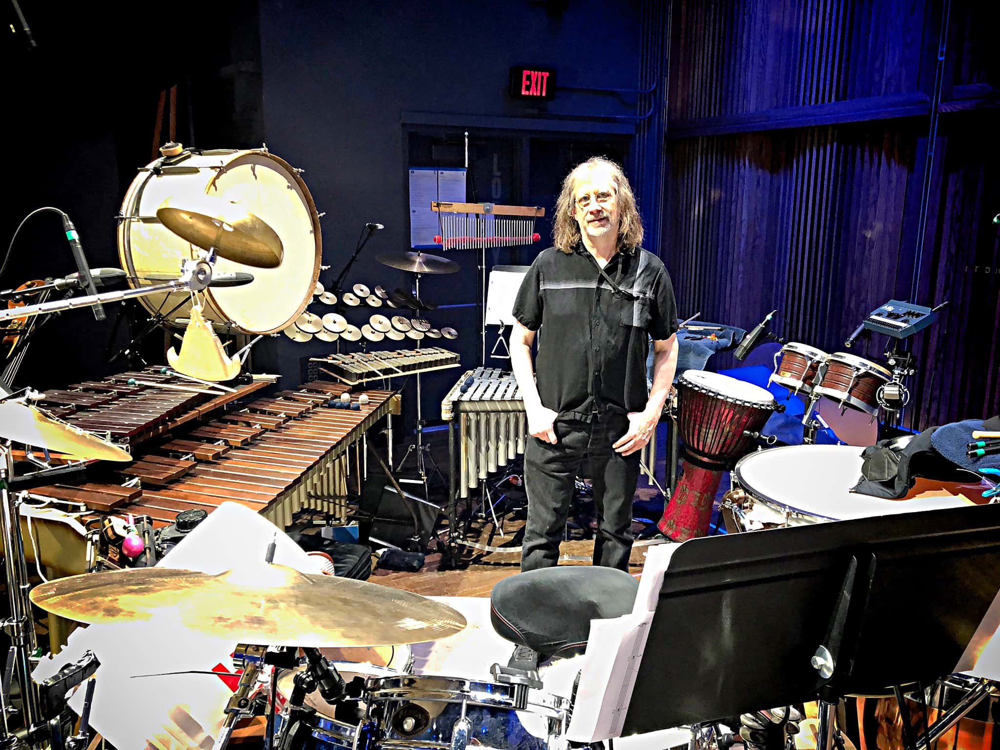 Paul Hansen's setup for Bruce at Seattle Rep in Seattle, Washington.