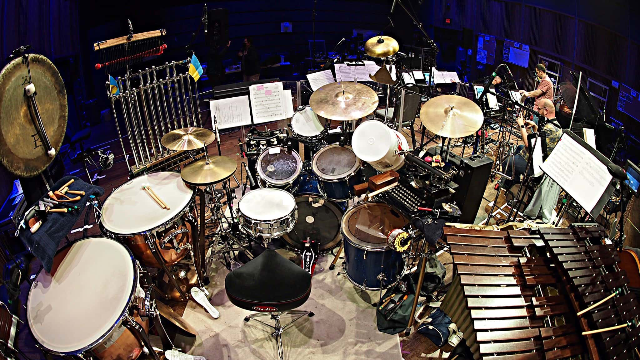 Paul Hansen's setup for Bruce at Seattle Rep in Seattle, Washington.