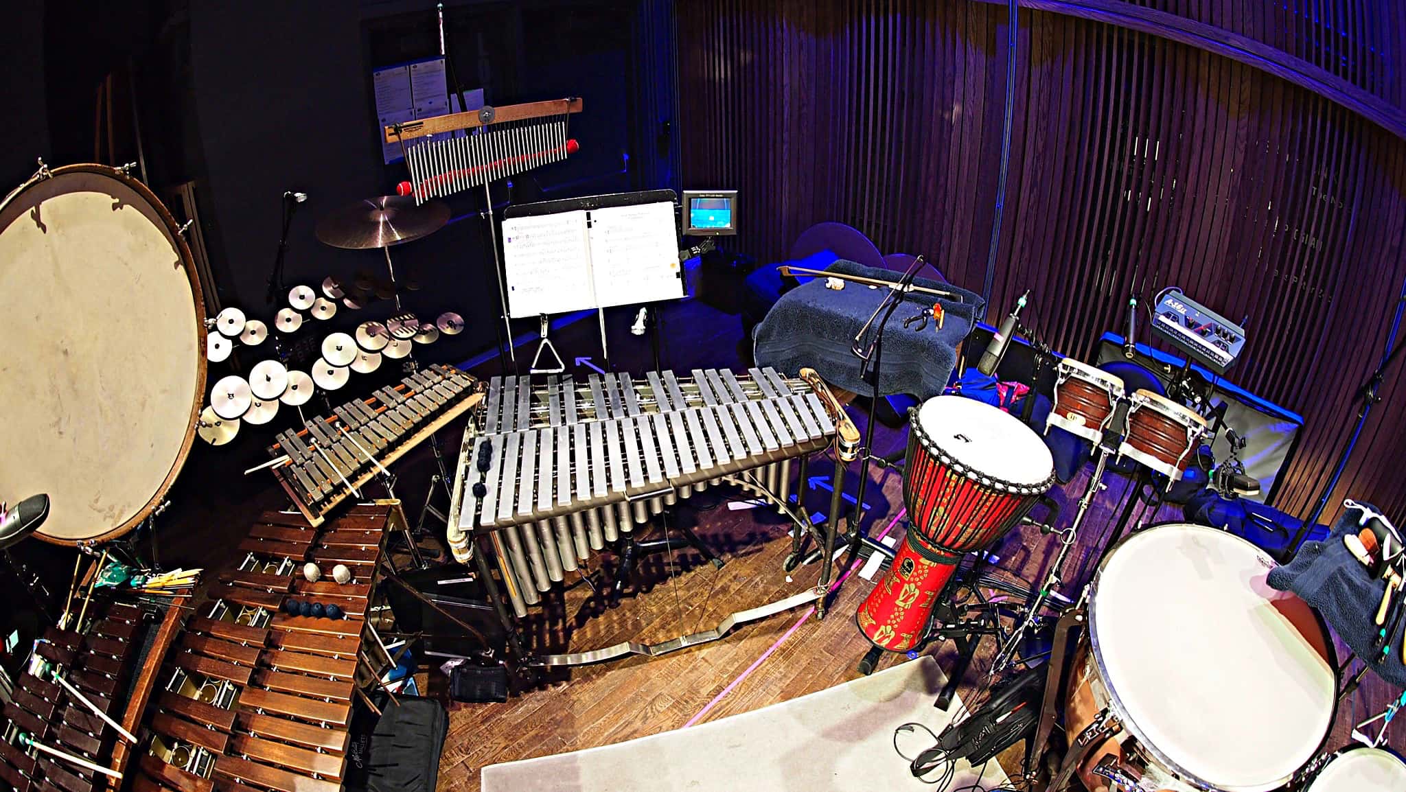 Paul Hansen's setup for Bruce at Seattle Rep in Seattle, Washington.