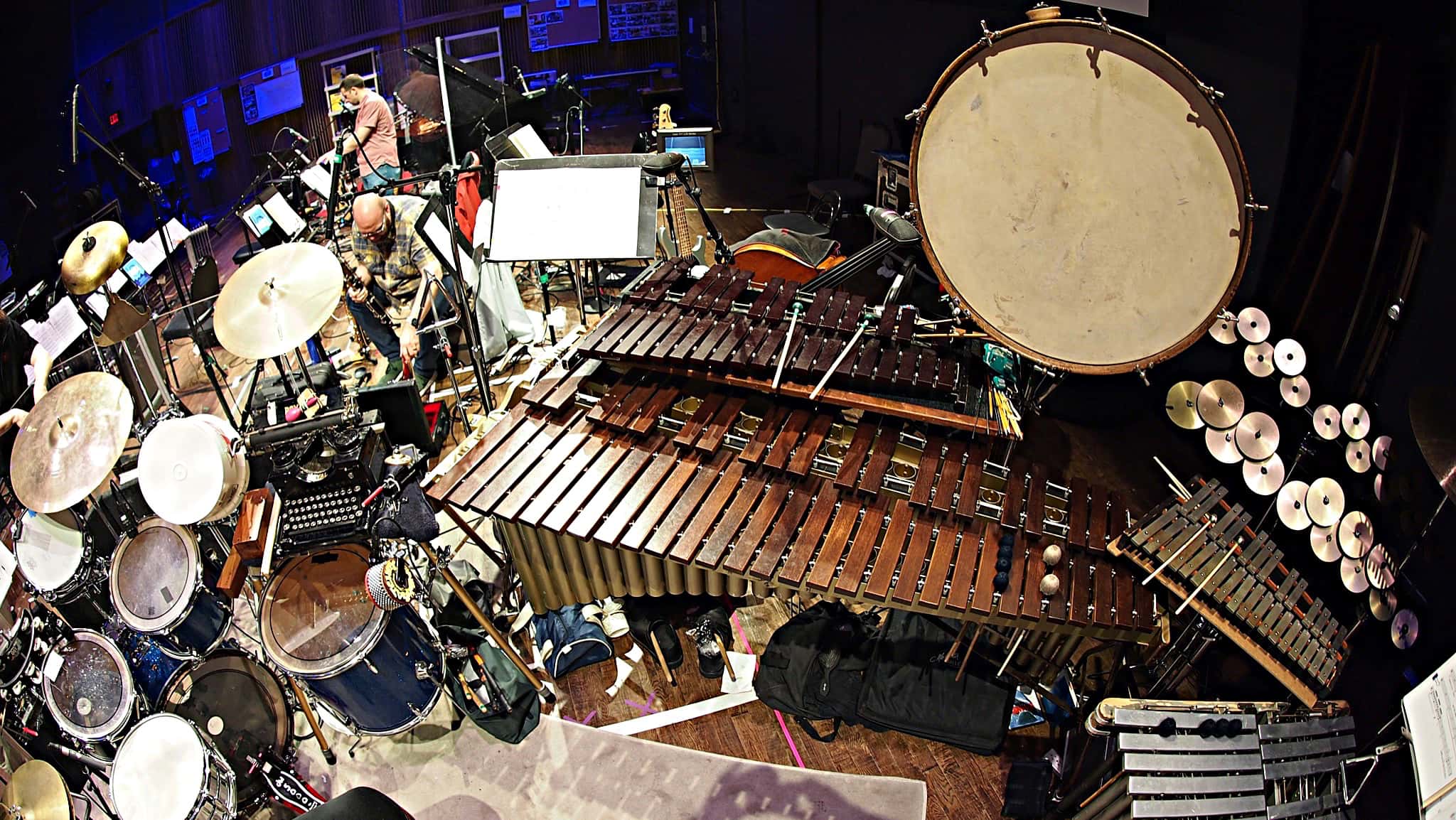 Paul Hansen's setup for Bruce at Seattle Rep in Seattle, Washington.