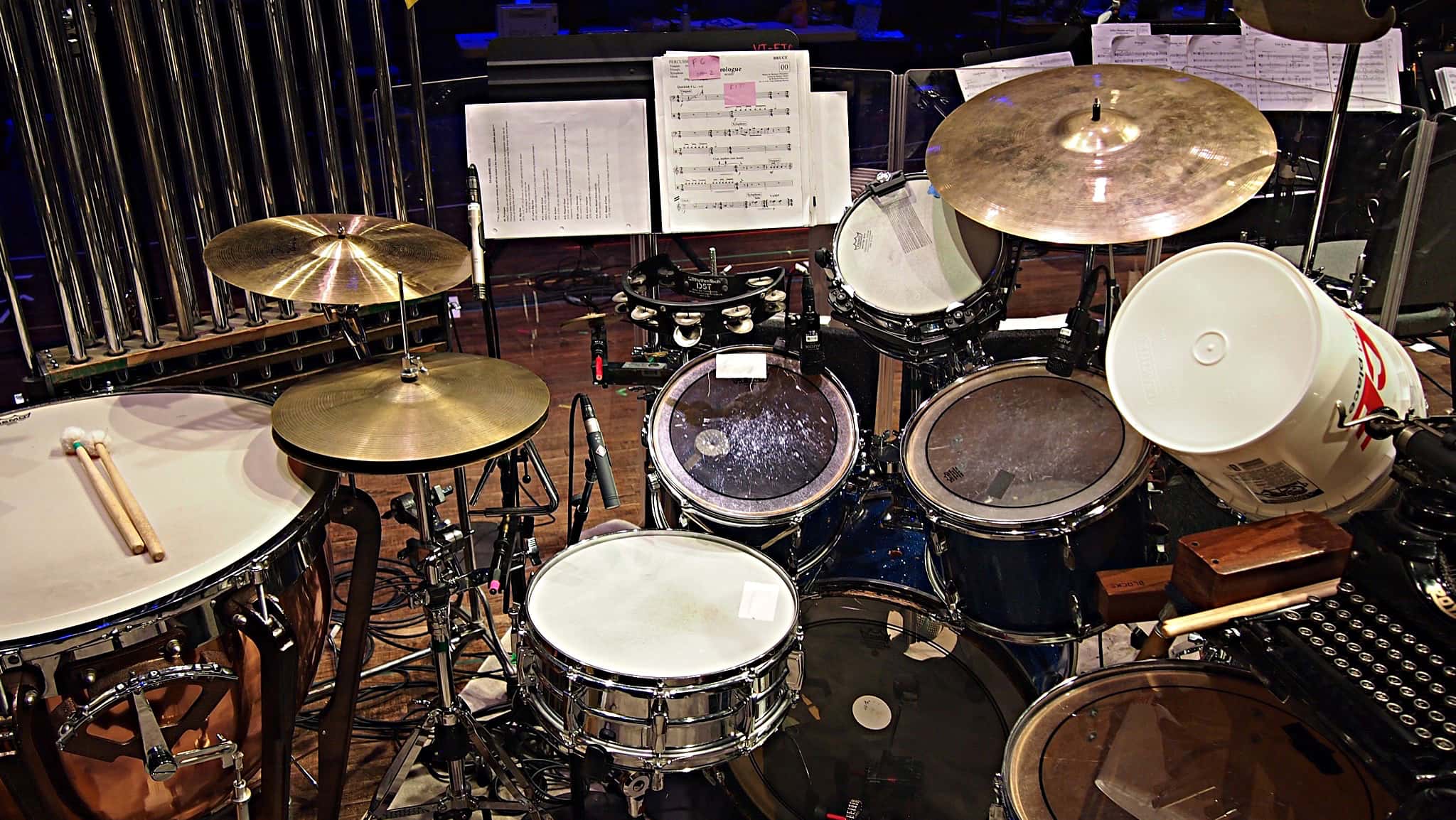 Paul Hansen's setup for Bruce at Seattle Rep in Seattle, Washington.