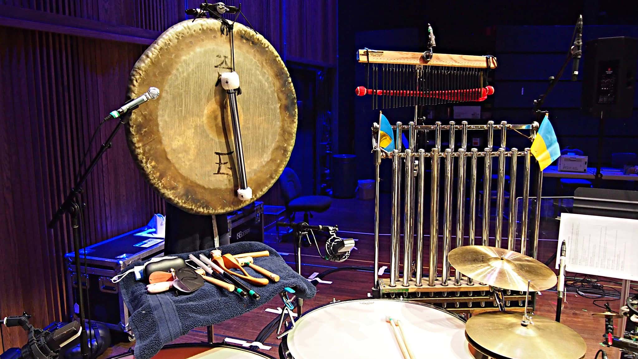 Paul Hansen's setup for Bruce at Seattle Rep in Seattle, Washington.