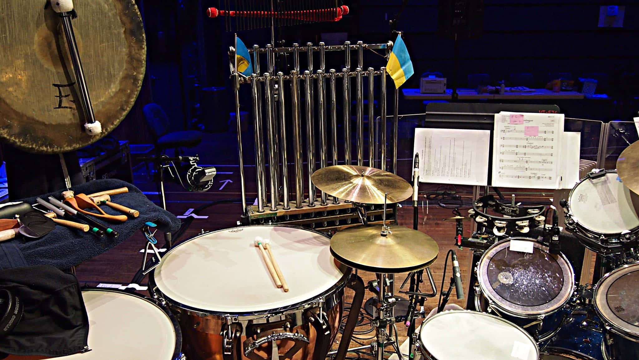 Paul Hansen's setup for Bruce at Seattle Rep in Seattle, Washington.