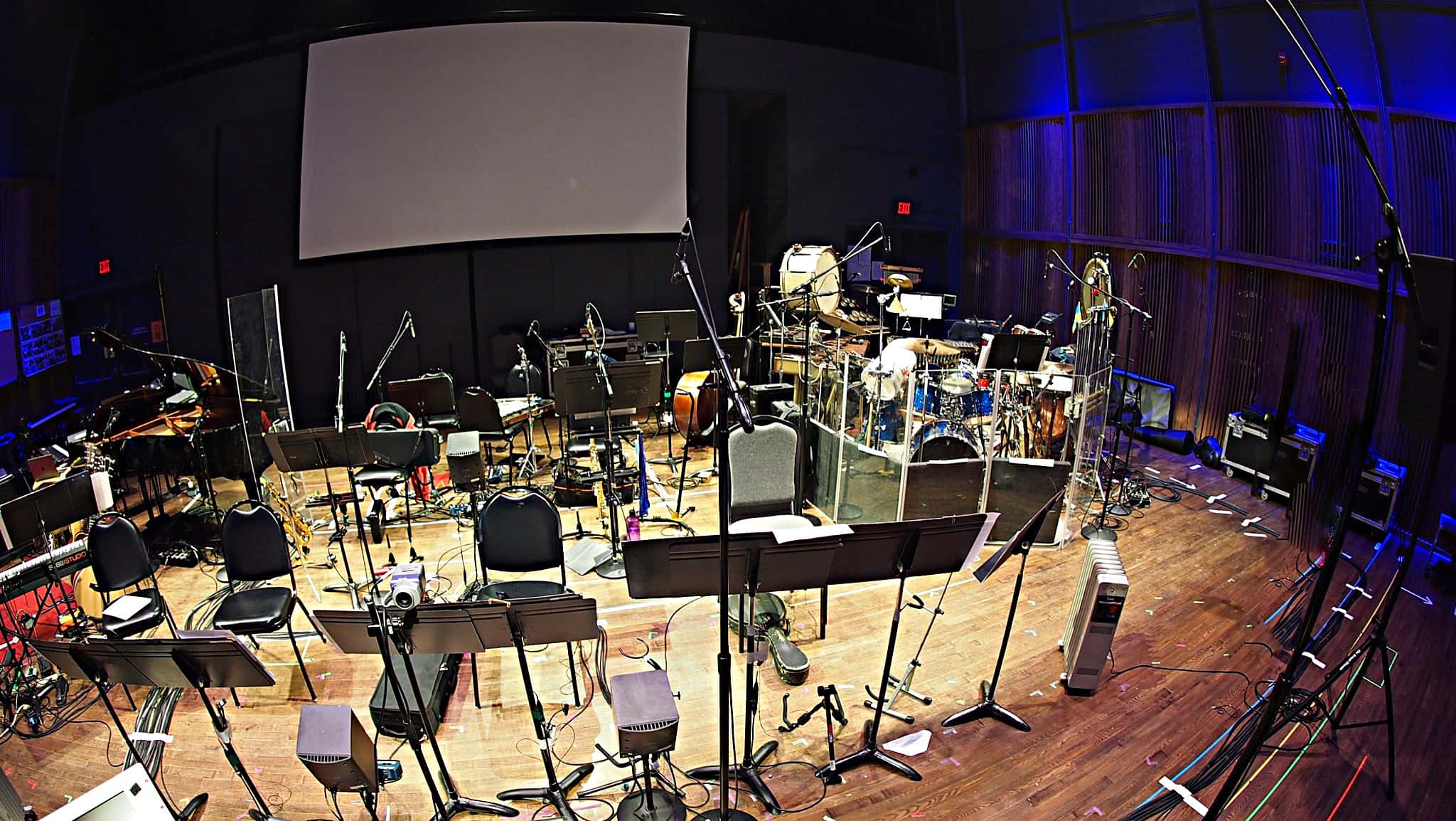 Paul Hansen's setup for Bruce at Seattle Rep in Seattle, Washington.