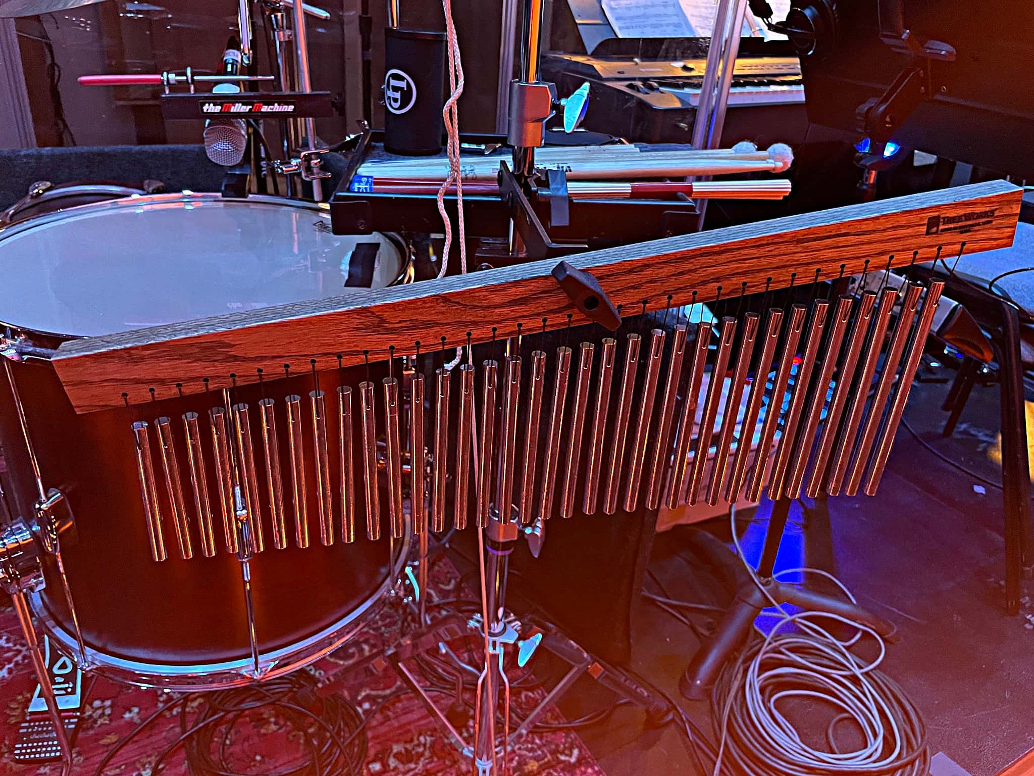 Sal Mazzotta's setup for the World Premiere of Here You Come Again, a new Dolly Parton Musical, at the Delaware Theatre Company, in Wilmington, Delaware.