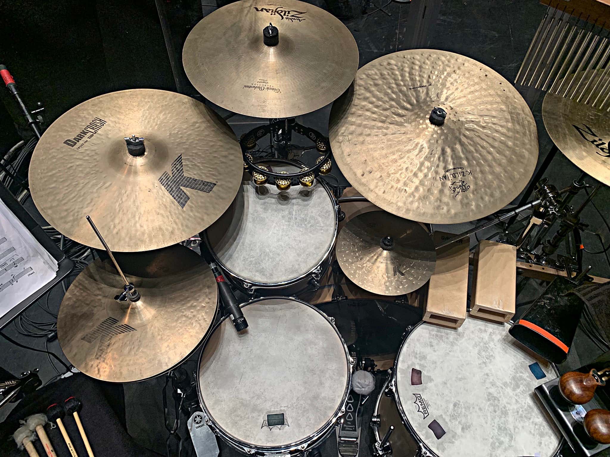 Chris Cerreto’s setup for the 2nd National Tour of Broadway's Anastasia at the AT&T Performing Arts Center in Dallas, Texas.