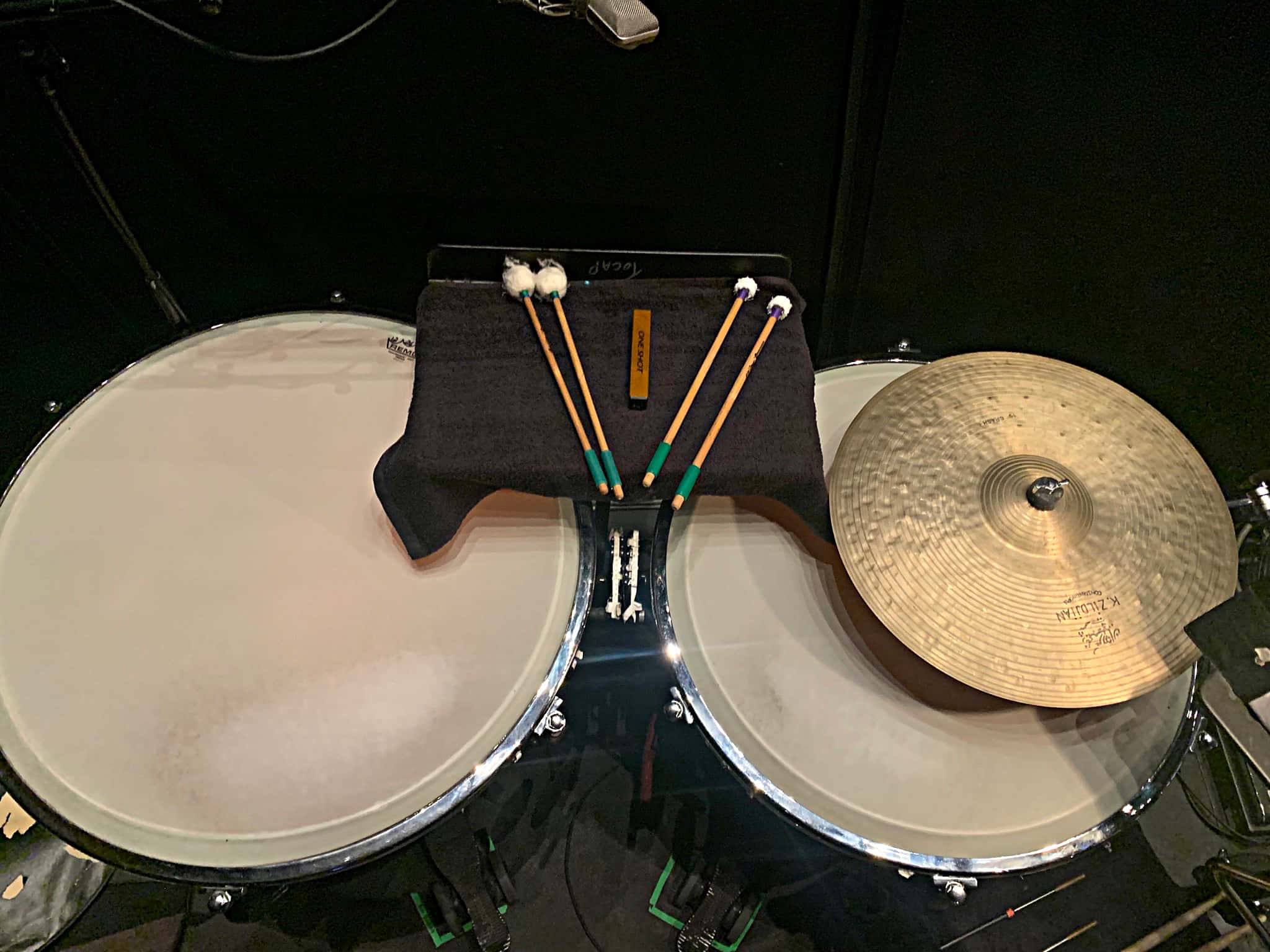 Chris Cerreto’s setup for the 2nd National Tour of Broadway's Anastasia at the AT&T Performing Arts Center in Dallas, Texas.