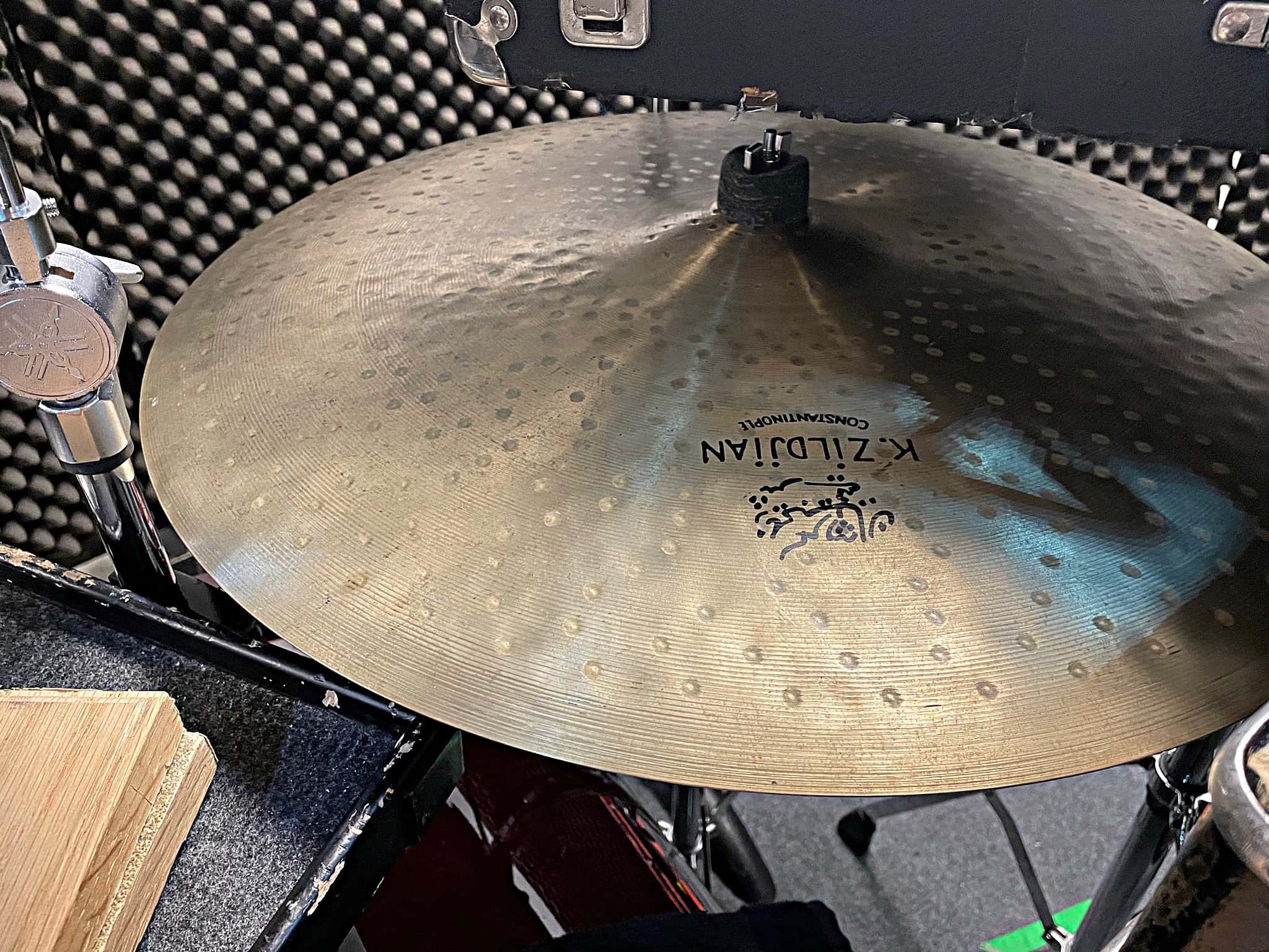 Laura Hamel's drum and percussion setup from the National Tour of My Fair Lady.