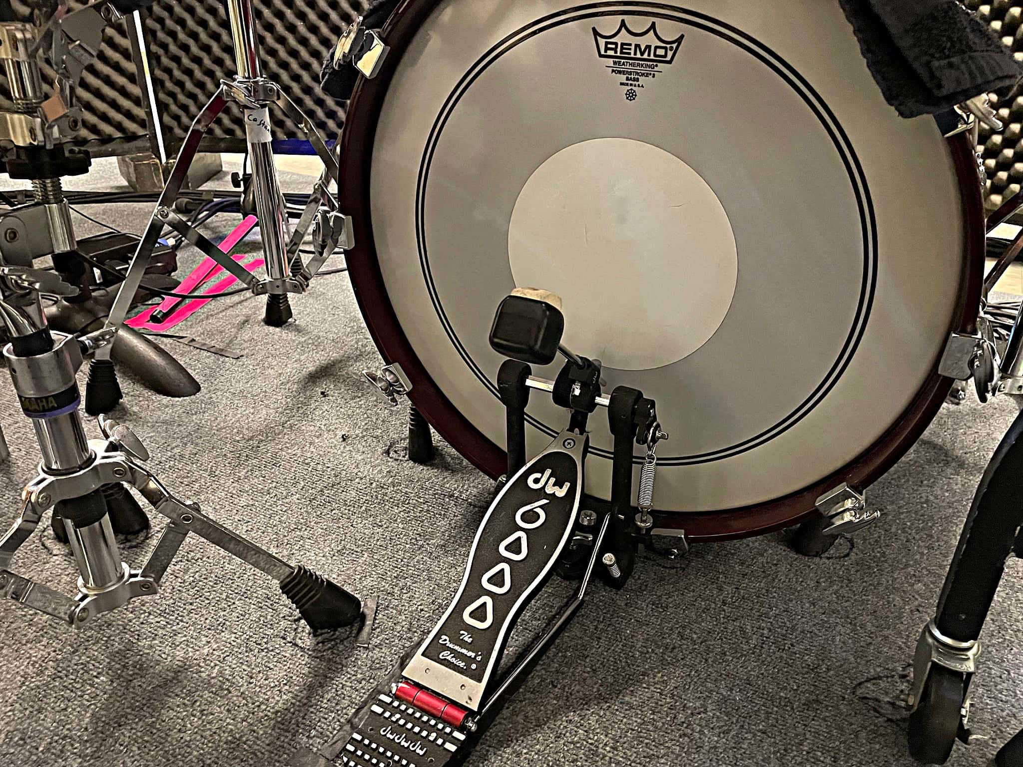 Laura Hamel's drum and percussion setup from the National Tour of My Fair Lady.