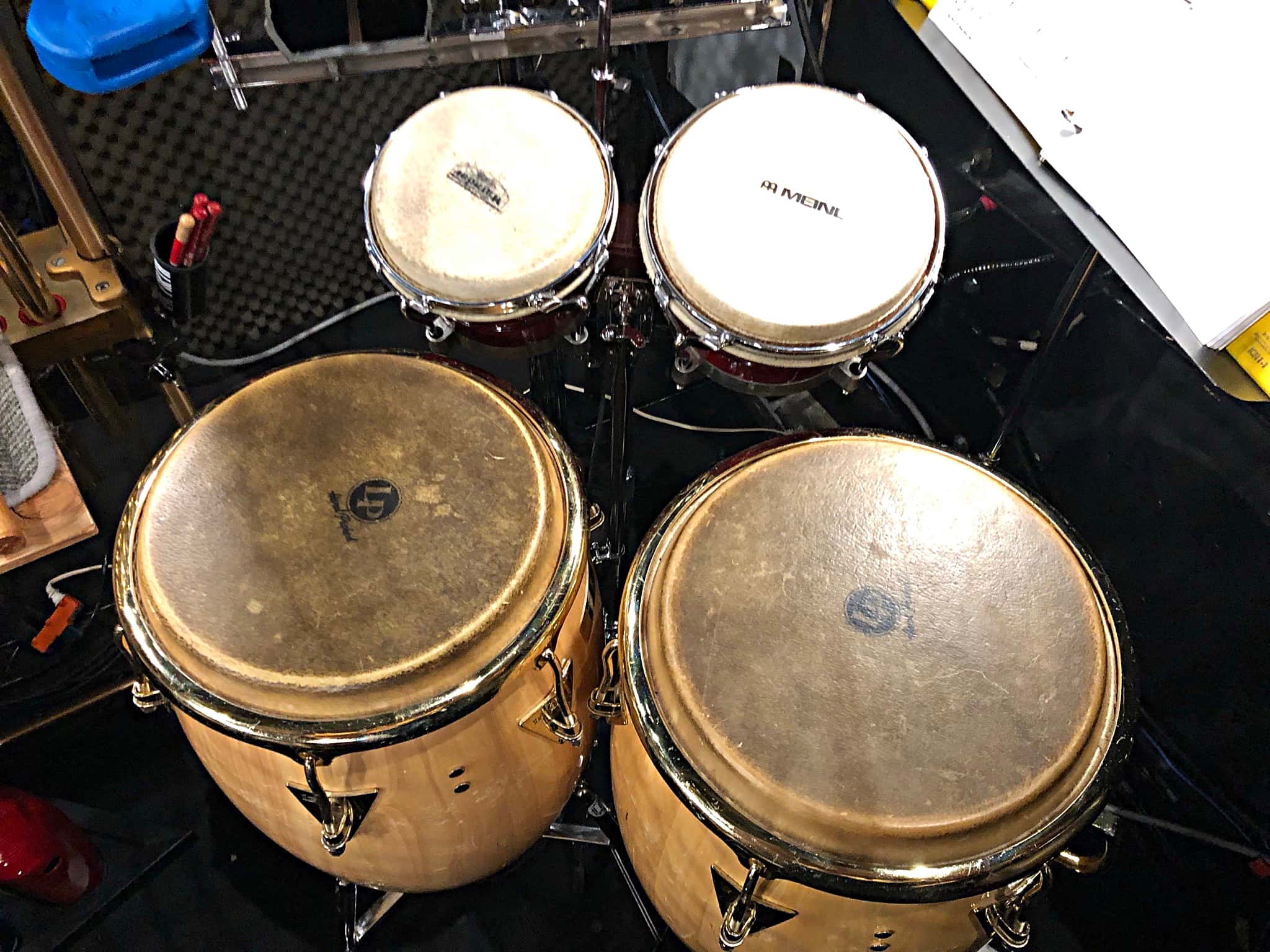 Brian Kirk's percussion setup for The Little Mermaid at the 5th Avenue Theatre in Seattle, Washington.