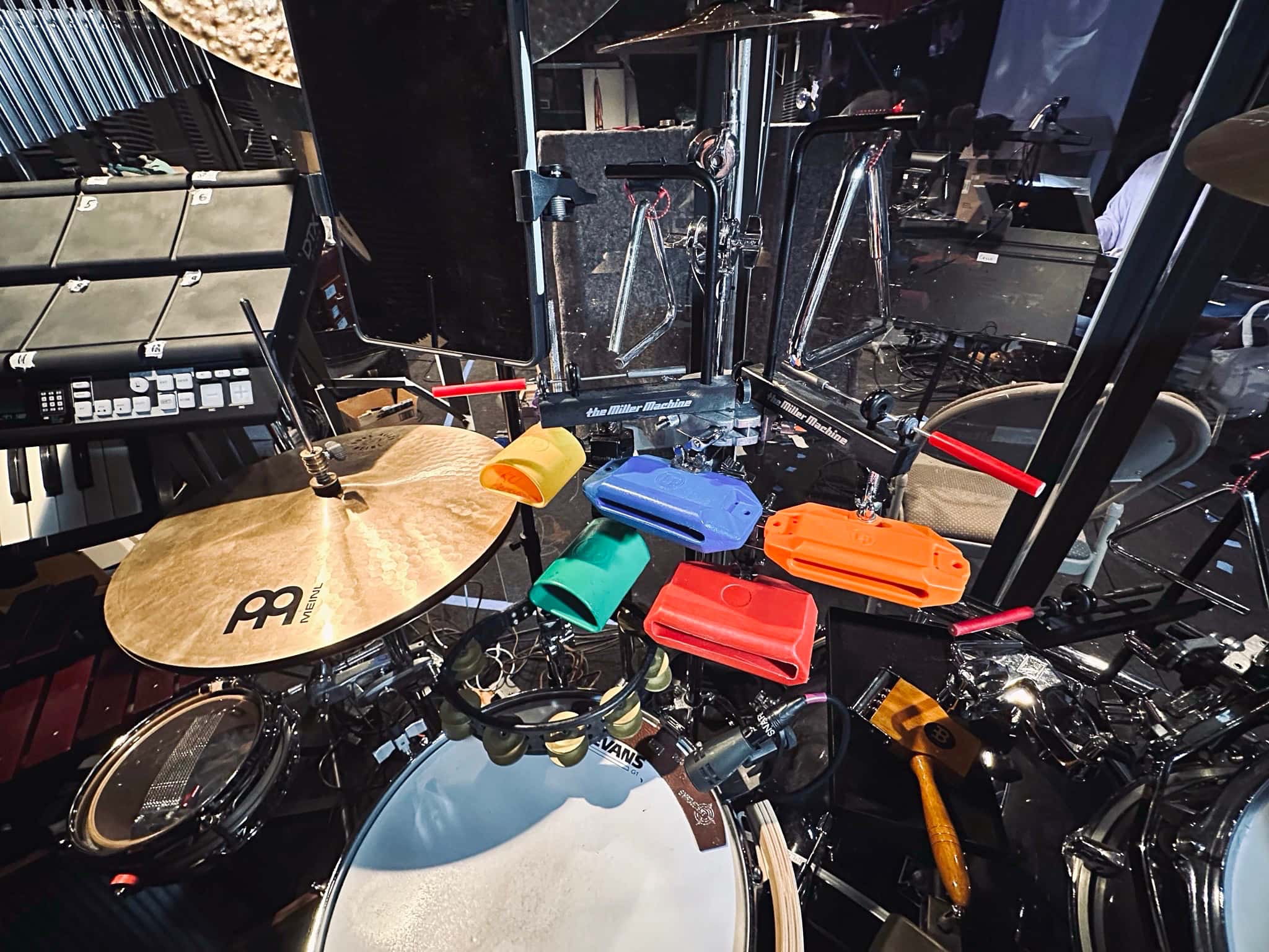 Andrew Warren's combined book setup for Mary Poppins at the Argyle Theater in Babylon, New York.