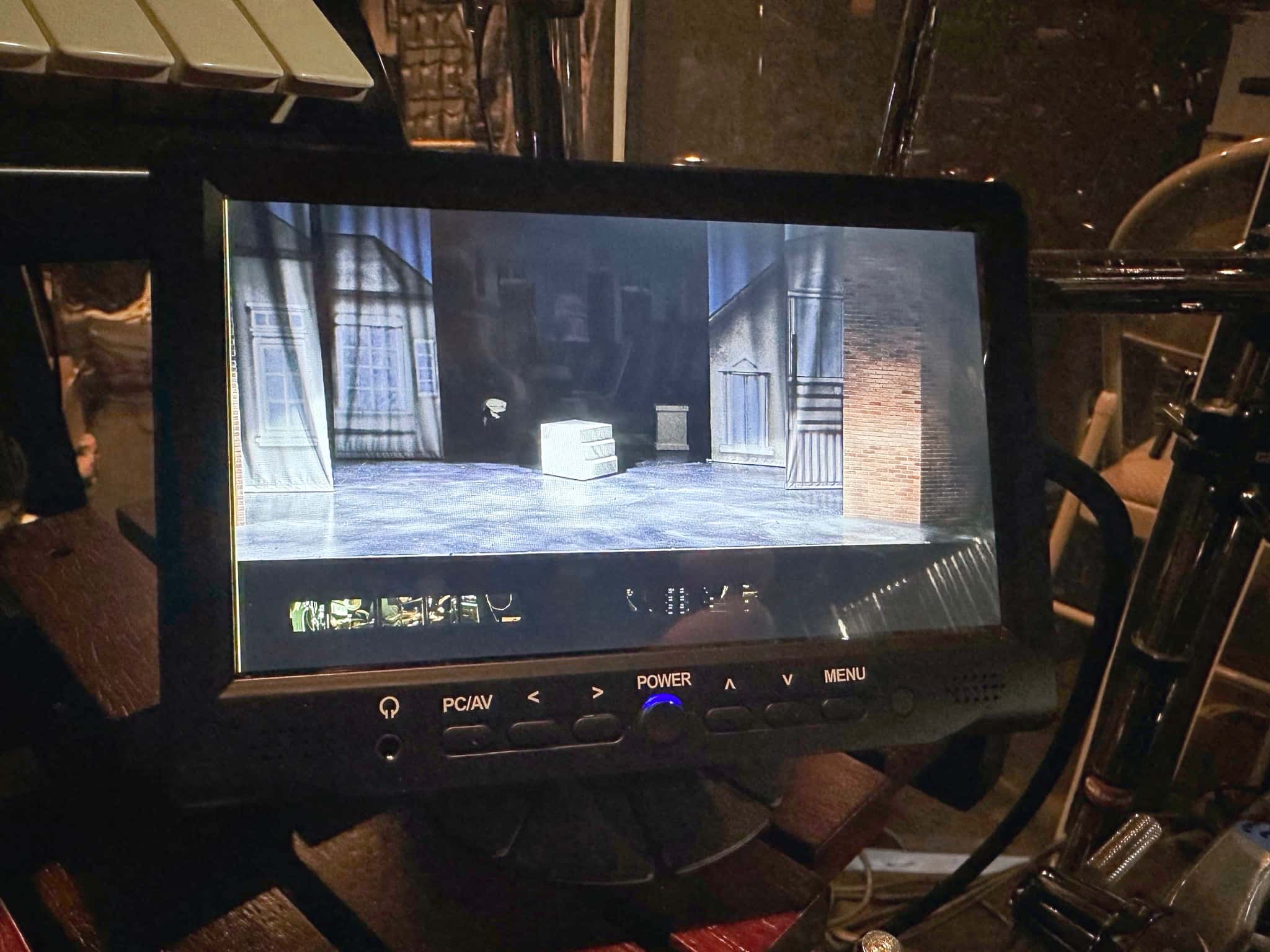 Andrew Warren's combined book setup for Mary Poppins at the Argyle Theater in Babylon, New York.